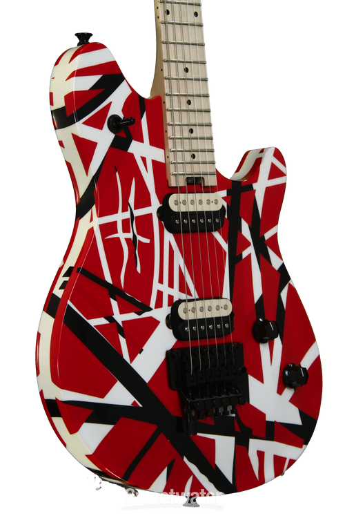 EVH Wolfgang Special Striped - Red, Black, and White