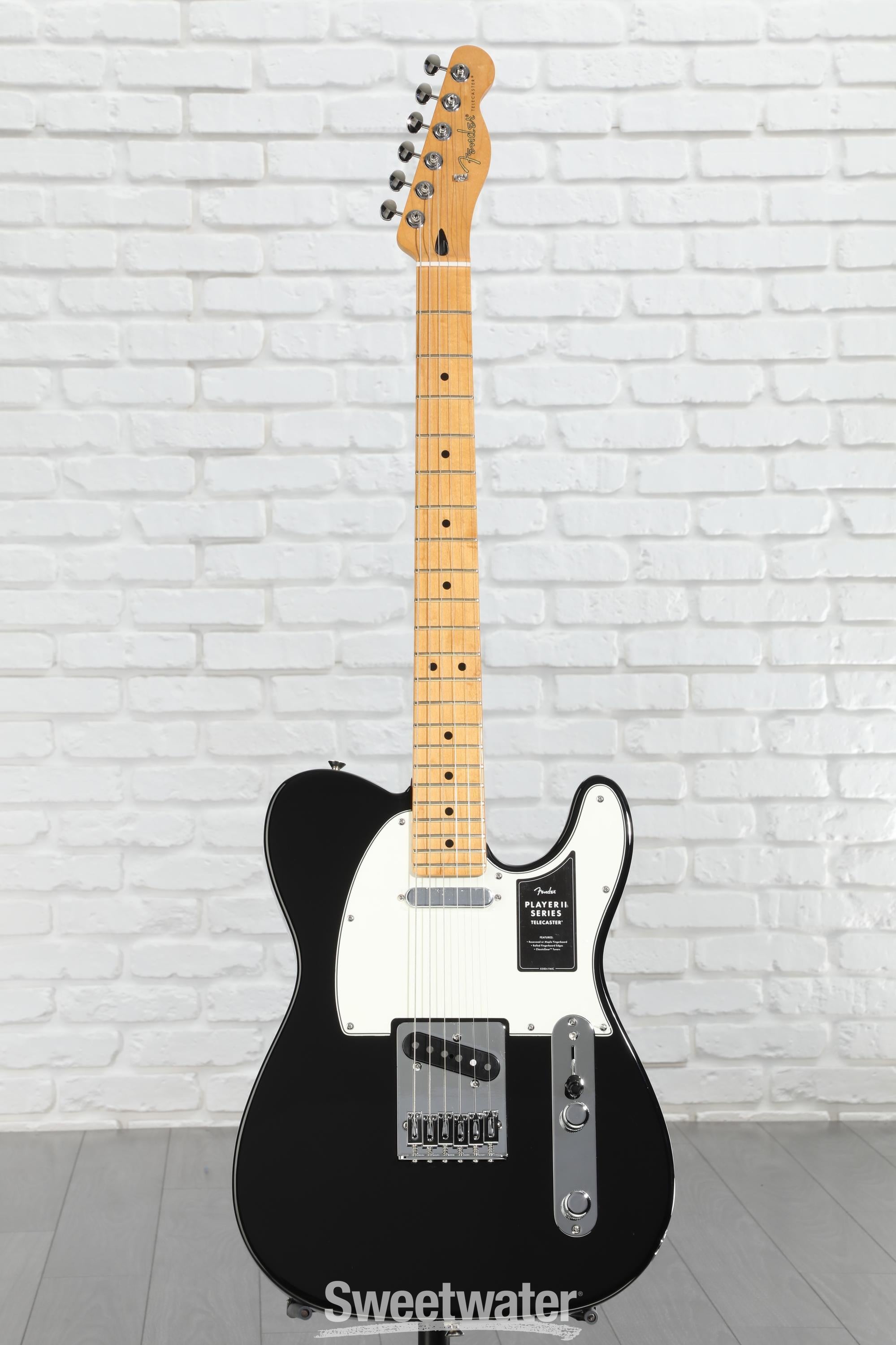 ギター Fender Player II Telecaster Black Maple Fender Player II Telecaster Maple Fingerboard Electric
