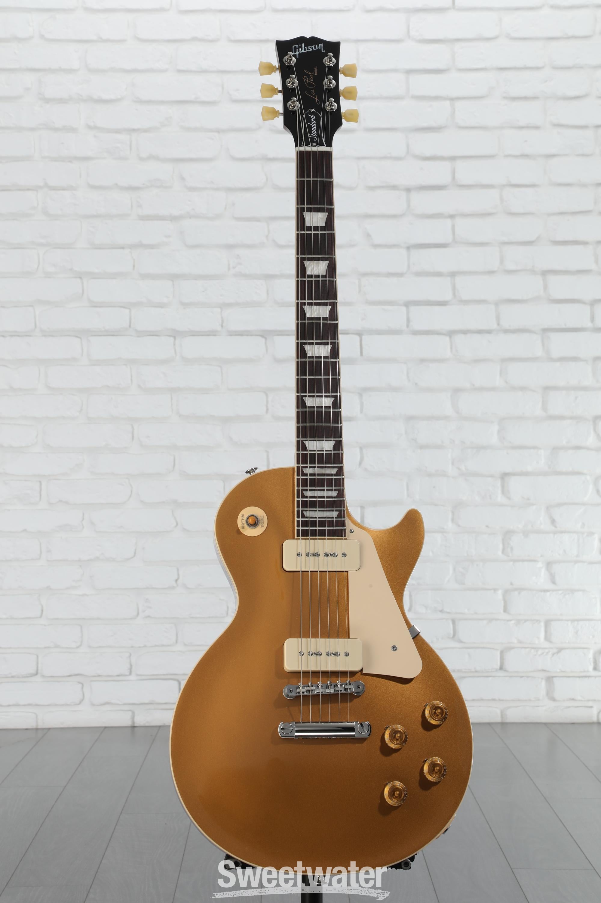ギブソンレスポールスタンダード ゴールド P-90 Gibson Les Paul Standard '50s P90 Electric Guitar - Gold Top