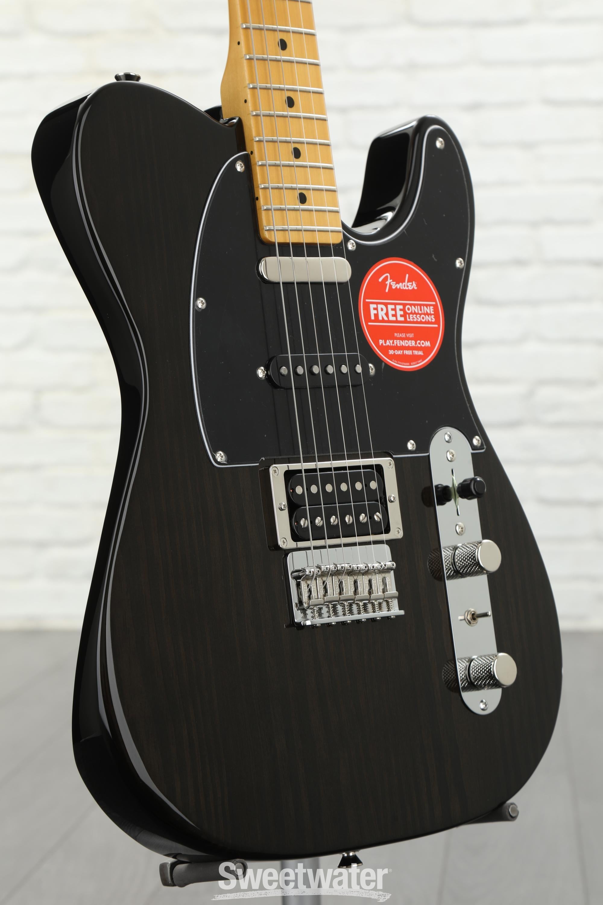 Fender Modern Player Telecaster Plus - Charcoal Transparent w 