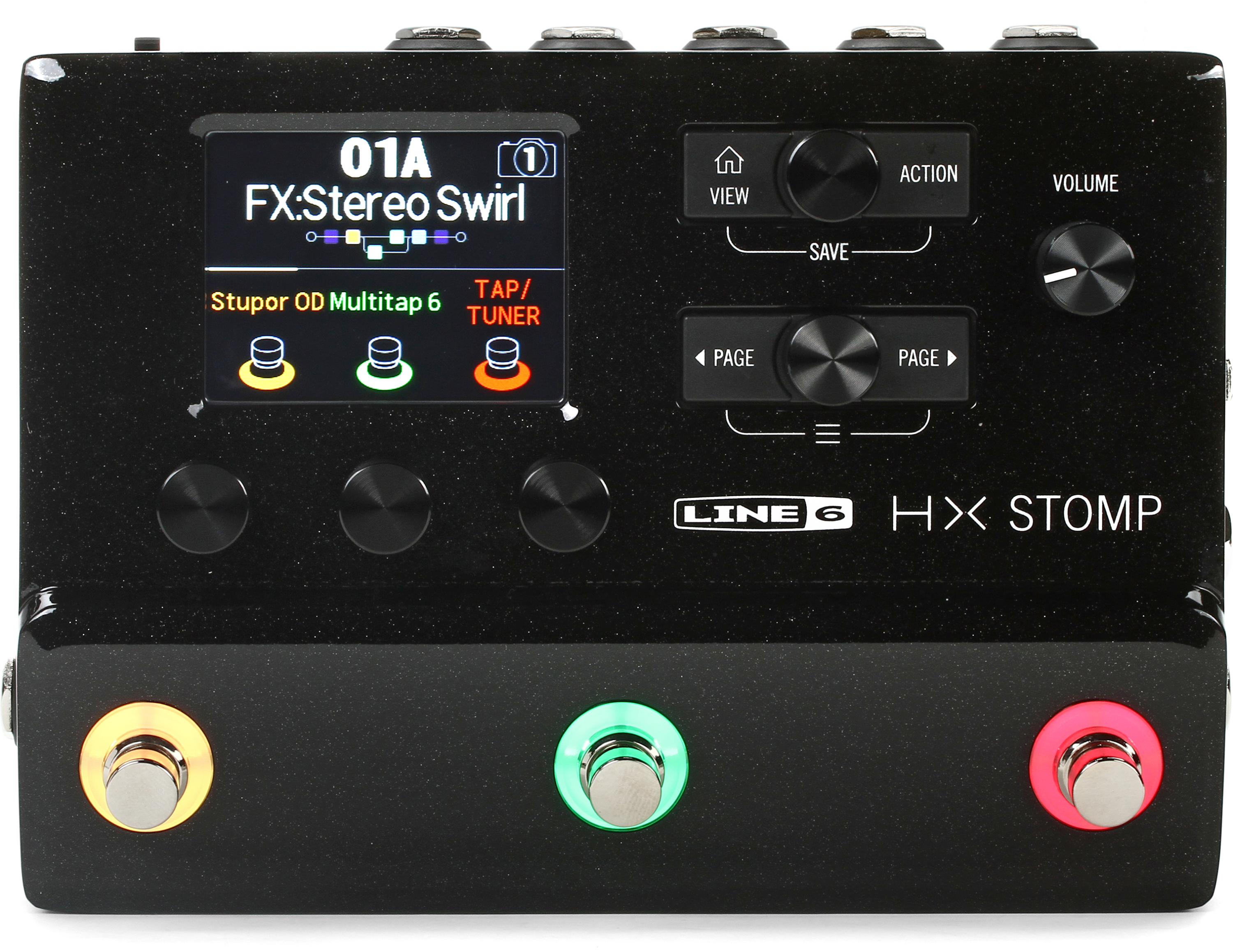 Line 6 HX Stomp Guitar Multi-effects Floor Processor - Black | Sweetwater