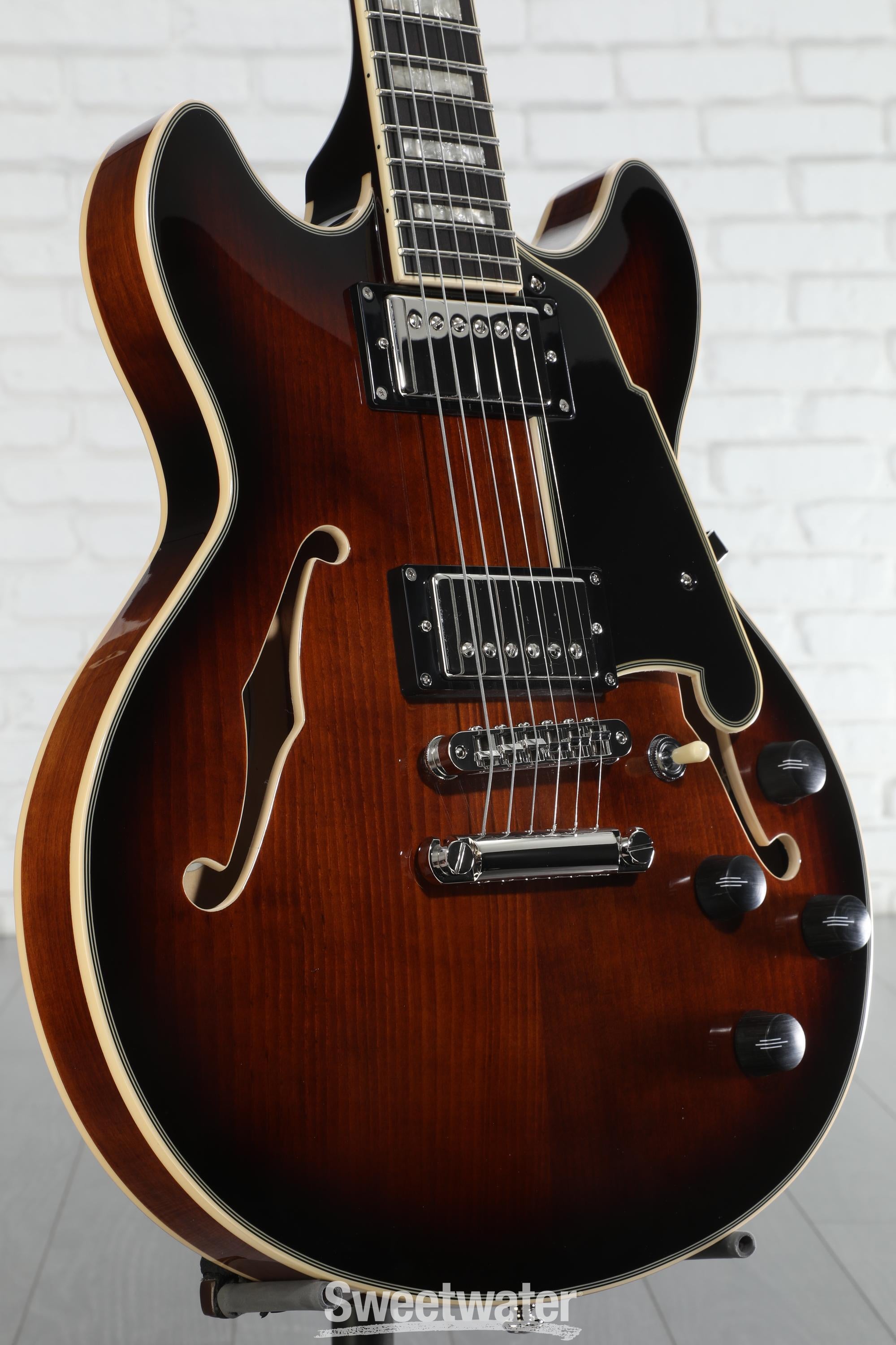 ギター D'Angelico Premier Series Mini DC D'Angelico Premier Mini DC Electric Guitar - Brown Burst