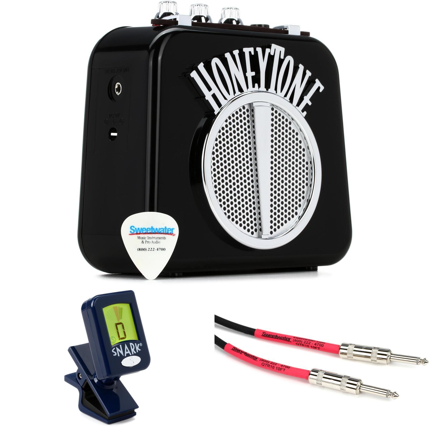 Danelectro Honeytone N-10 Mini Guitar Amp Accessories Bundle - Black