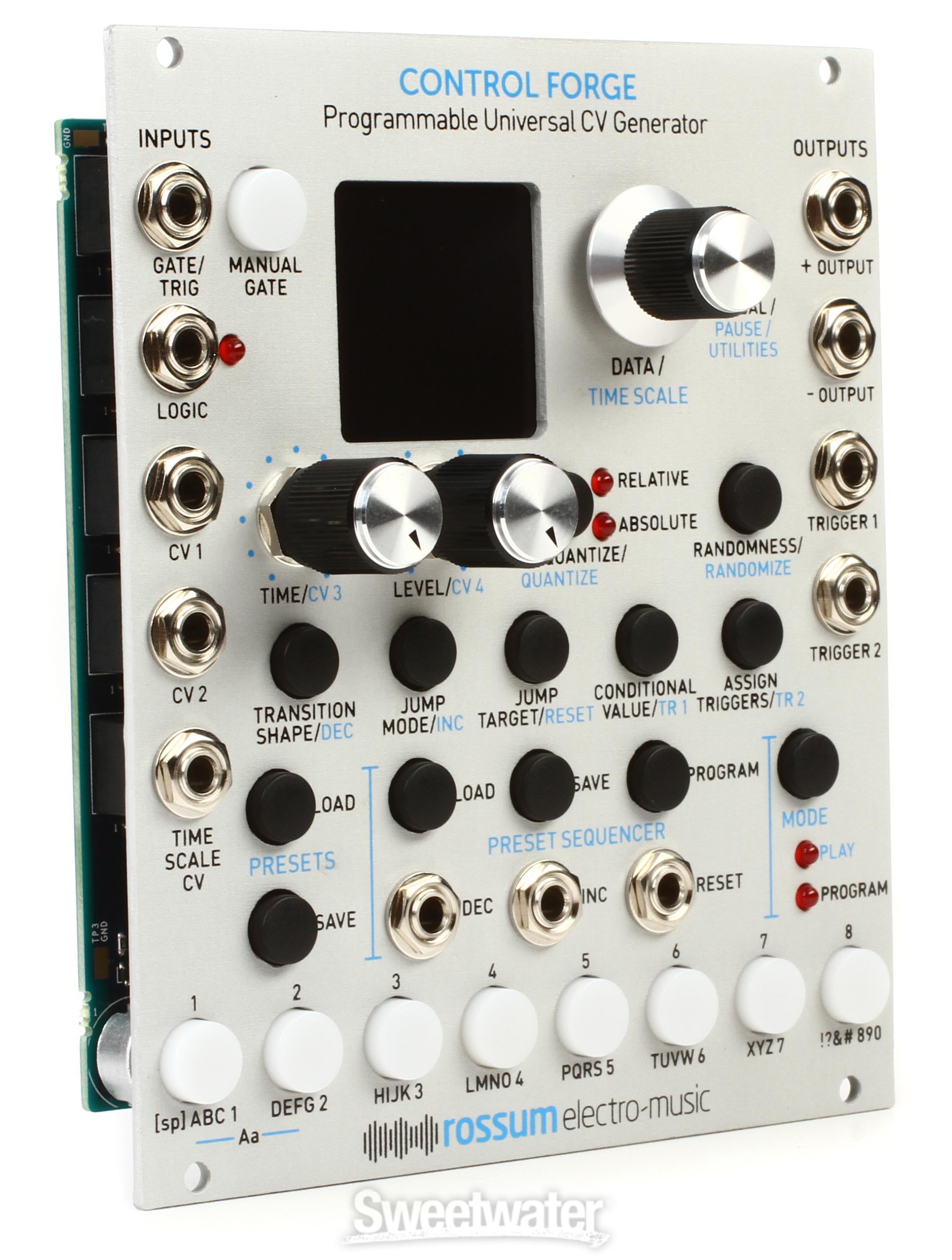 Rossum Electro-Music Control Forge Eurorack Programmable CV Generator Module