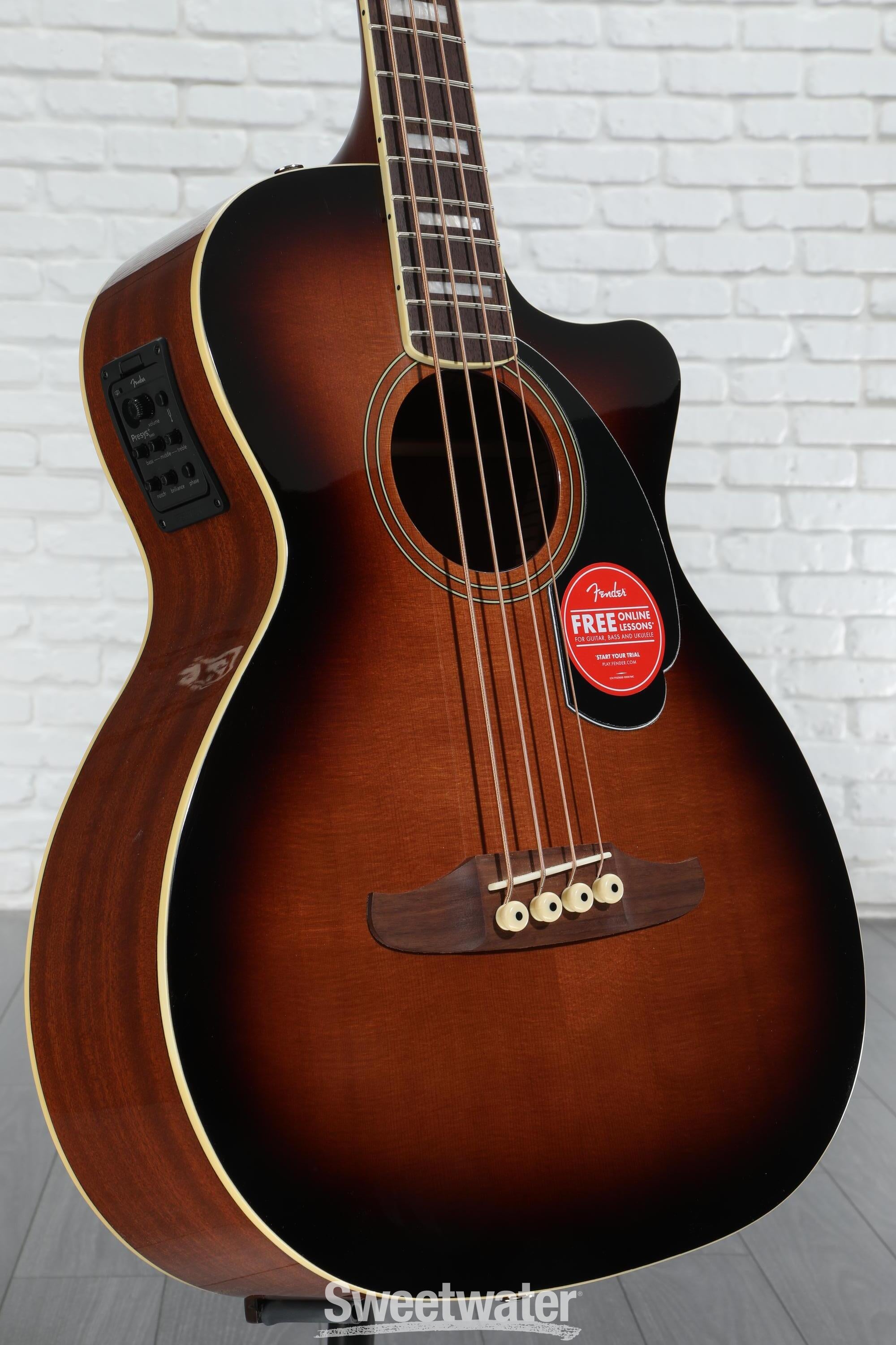 Fender Kingman Acoustic-electric Bass - Shaded Edge Burst