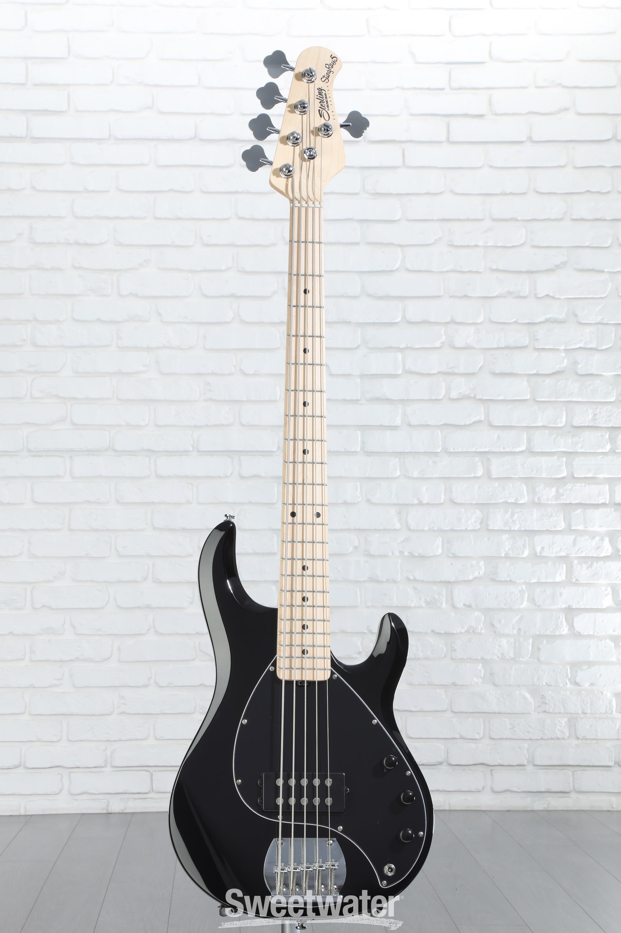 Sterling By Music Man StingRay RAY5 Bass Guitar - Black | Sweetwater