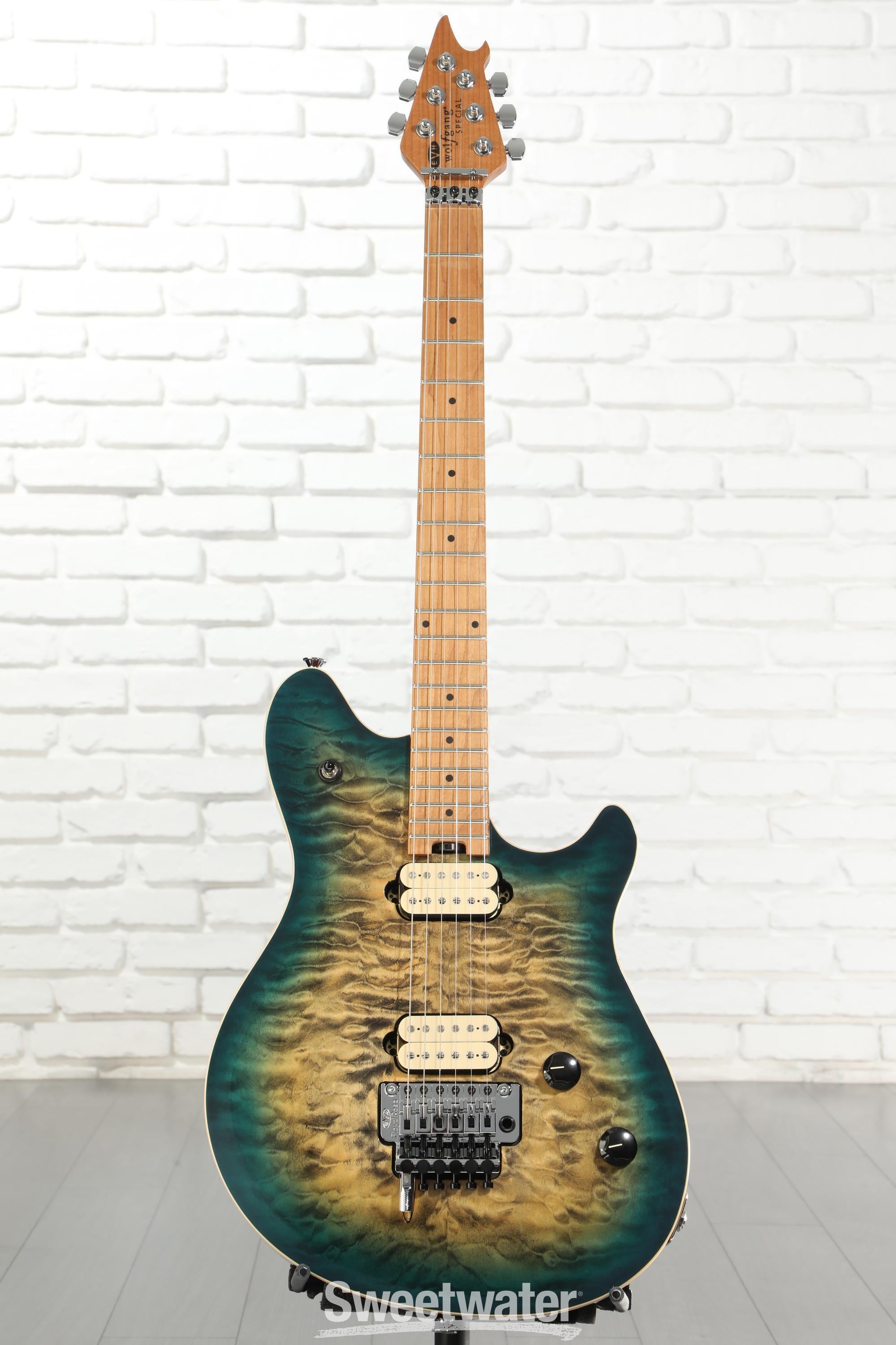 EVH Wolfgang Special QM Electric Guitar - Indigo Burst | Sweetwater