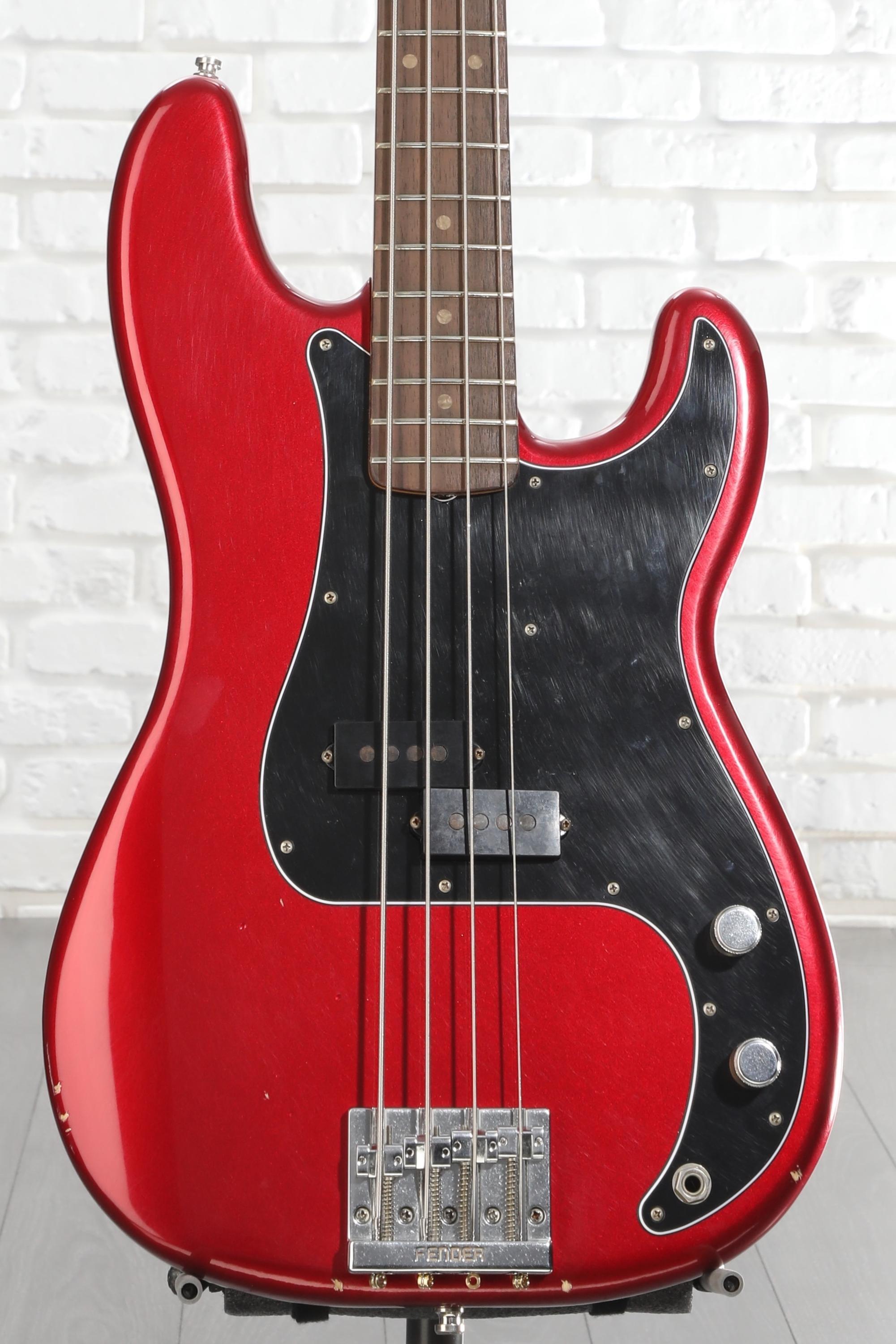 Fender Nate Mendel Precision Bass - Road Worn Candy Apple Red