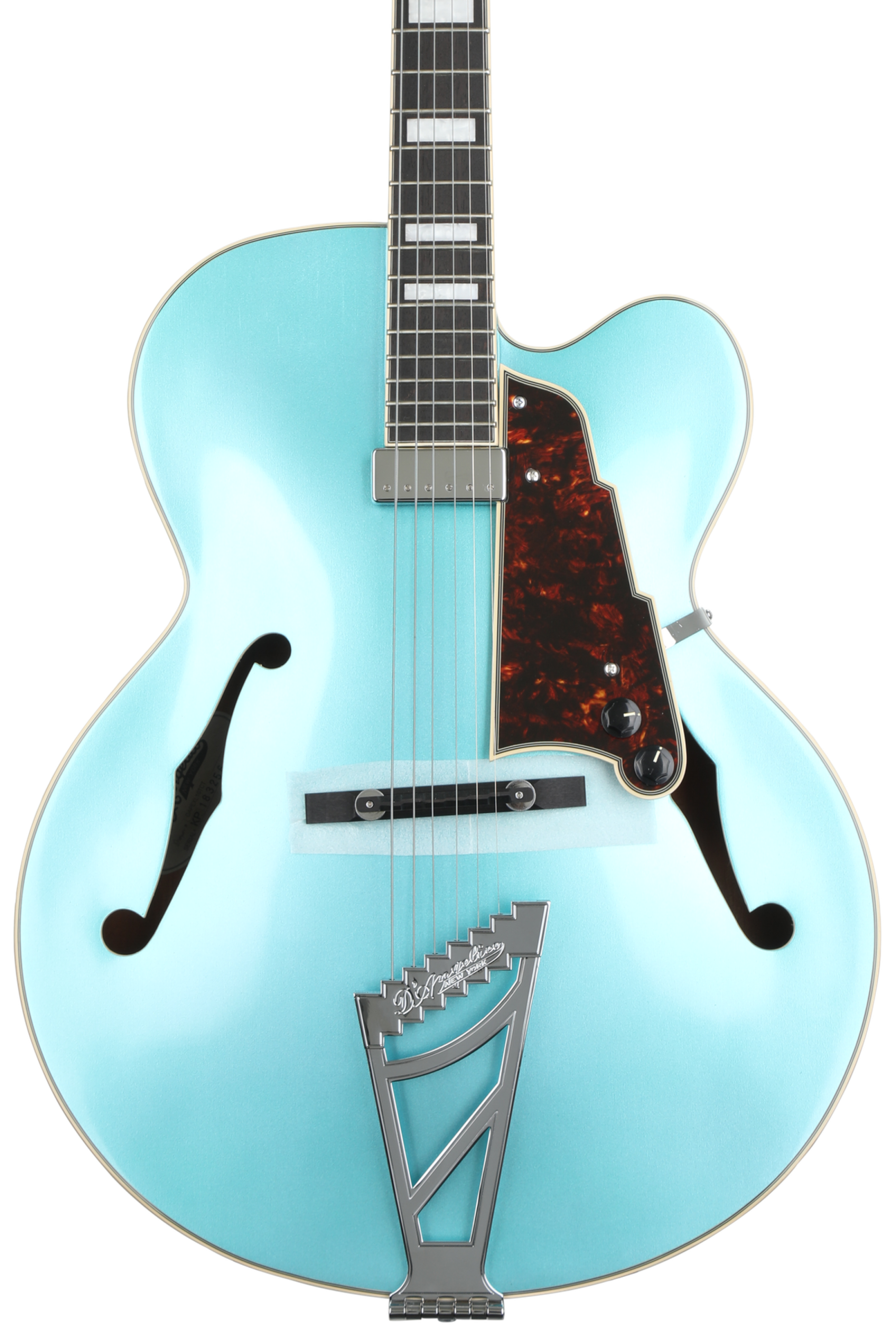 D'Angelico Premier EXL-1 オーシャンターコイズ D'Angelico Premier EXL-1 Hollowbody Guitar - Ocean Turquoise