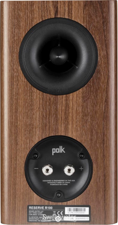 Polk Audio Reserve R100 Bookshelf Speakers Brown Sweetwater