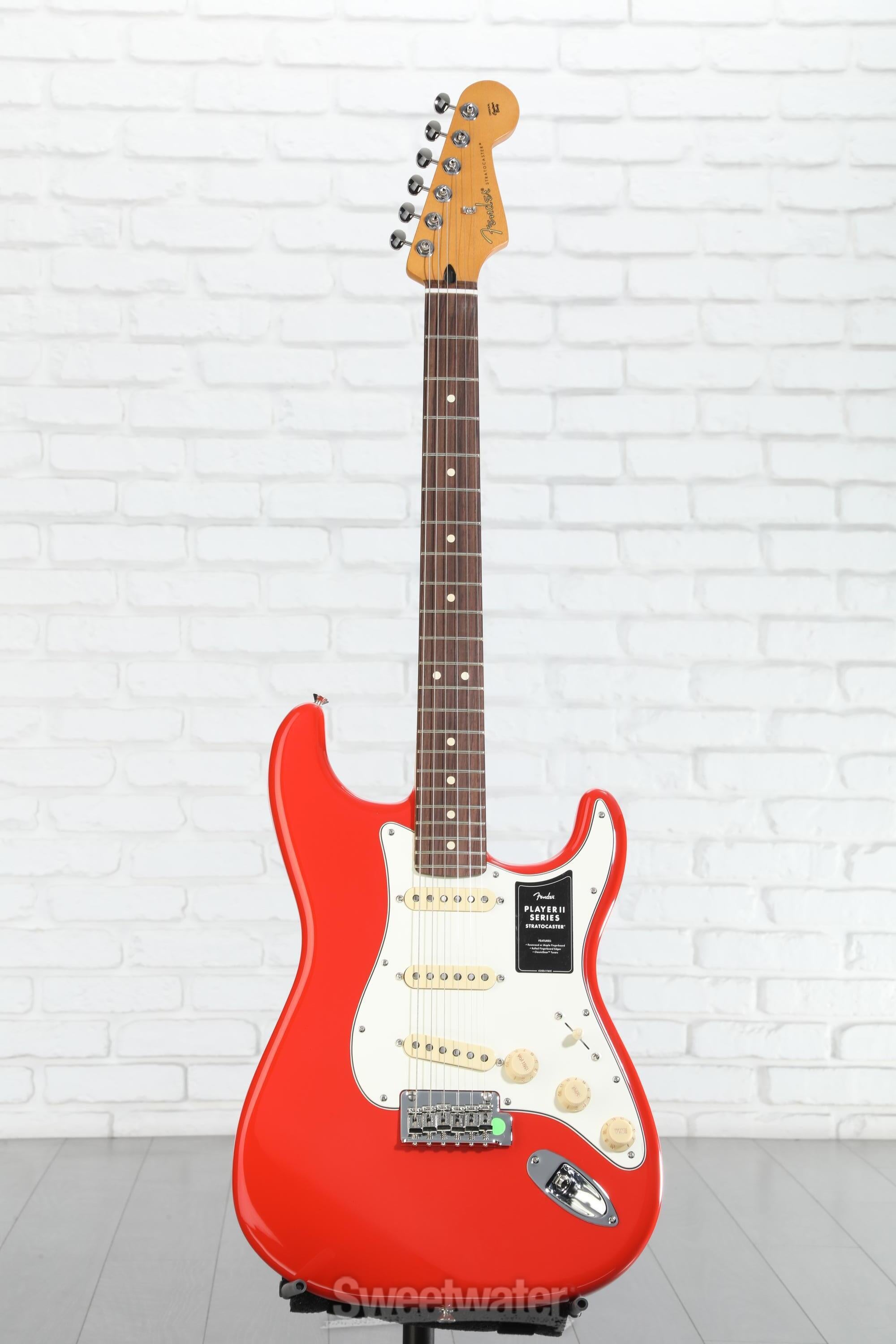 Fender Player II Stratocaster Electric Guitar - Coral Red with