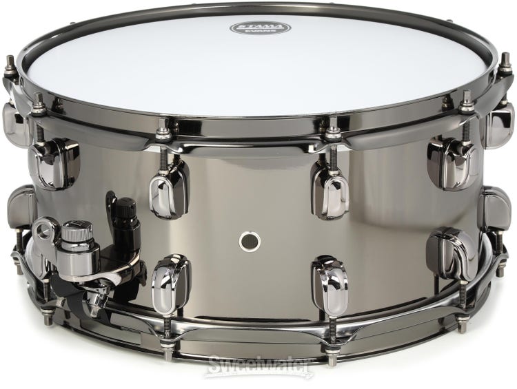 Tama S.L.P. Black Brass Snare Drum - 6.5 x 14 inch - Black Nickel