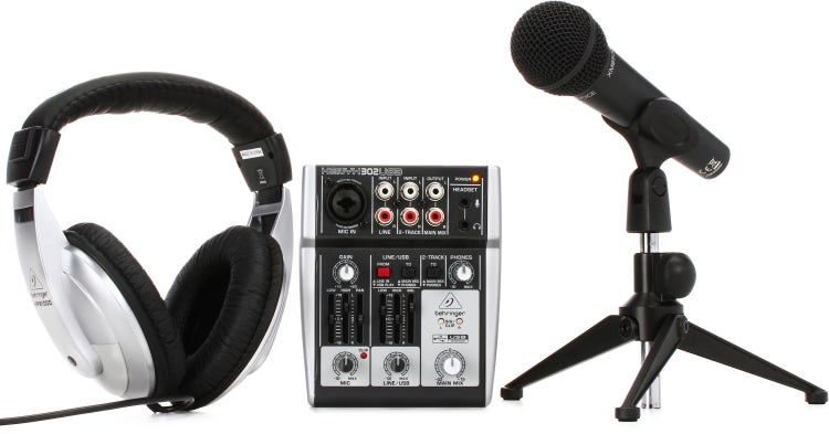 Behringer PODCASTUDIO USB Bundle Podcasting Bundle Sweetwater
