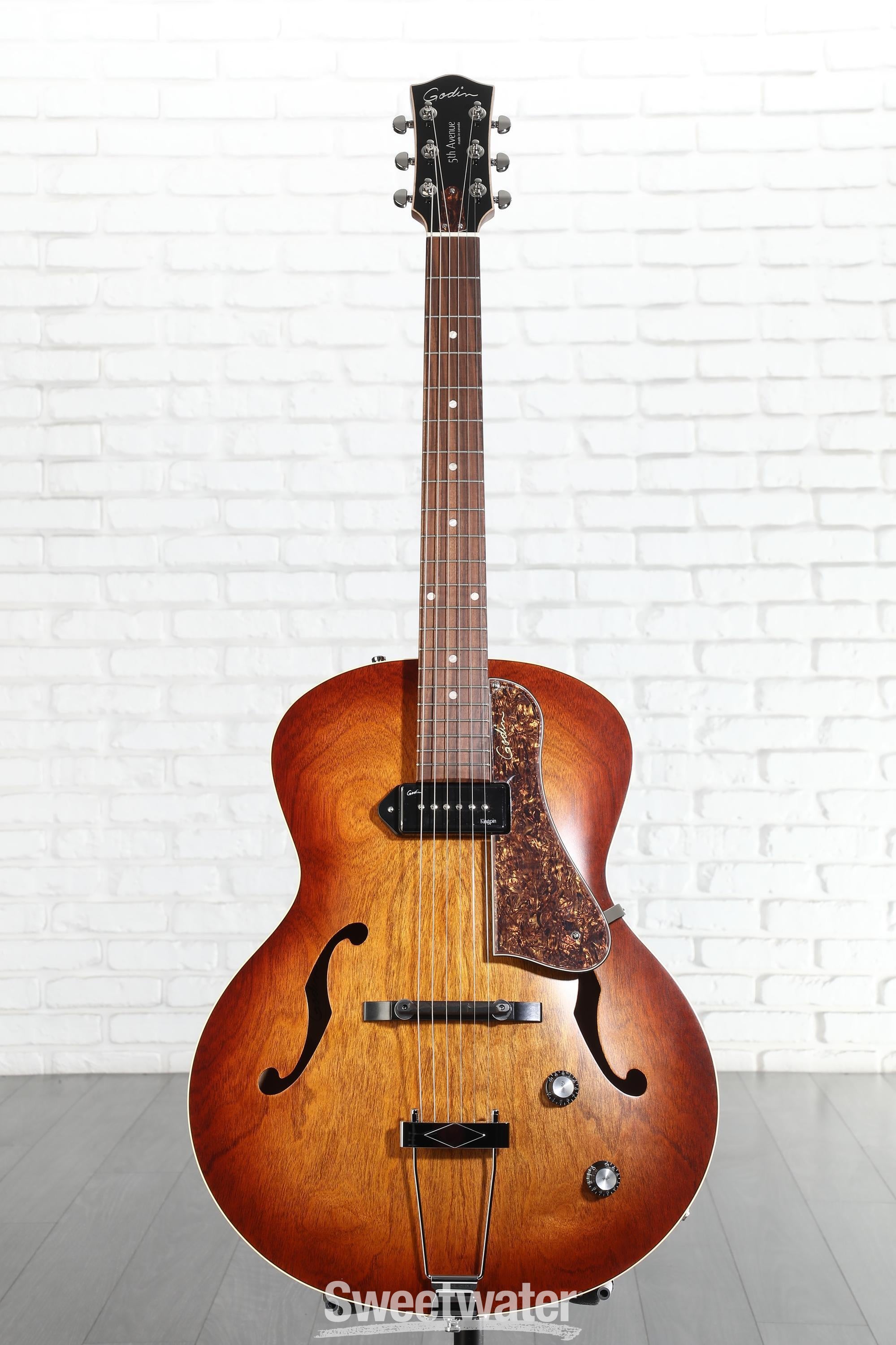 Godin 5th Avenue Kingpin Hollowbody Electric Guitar - Cognac Burst