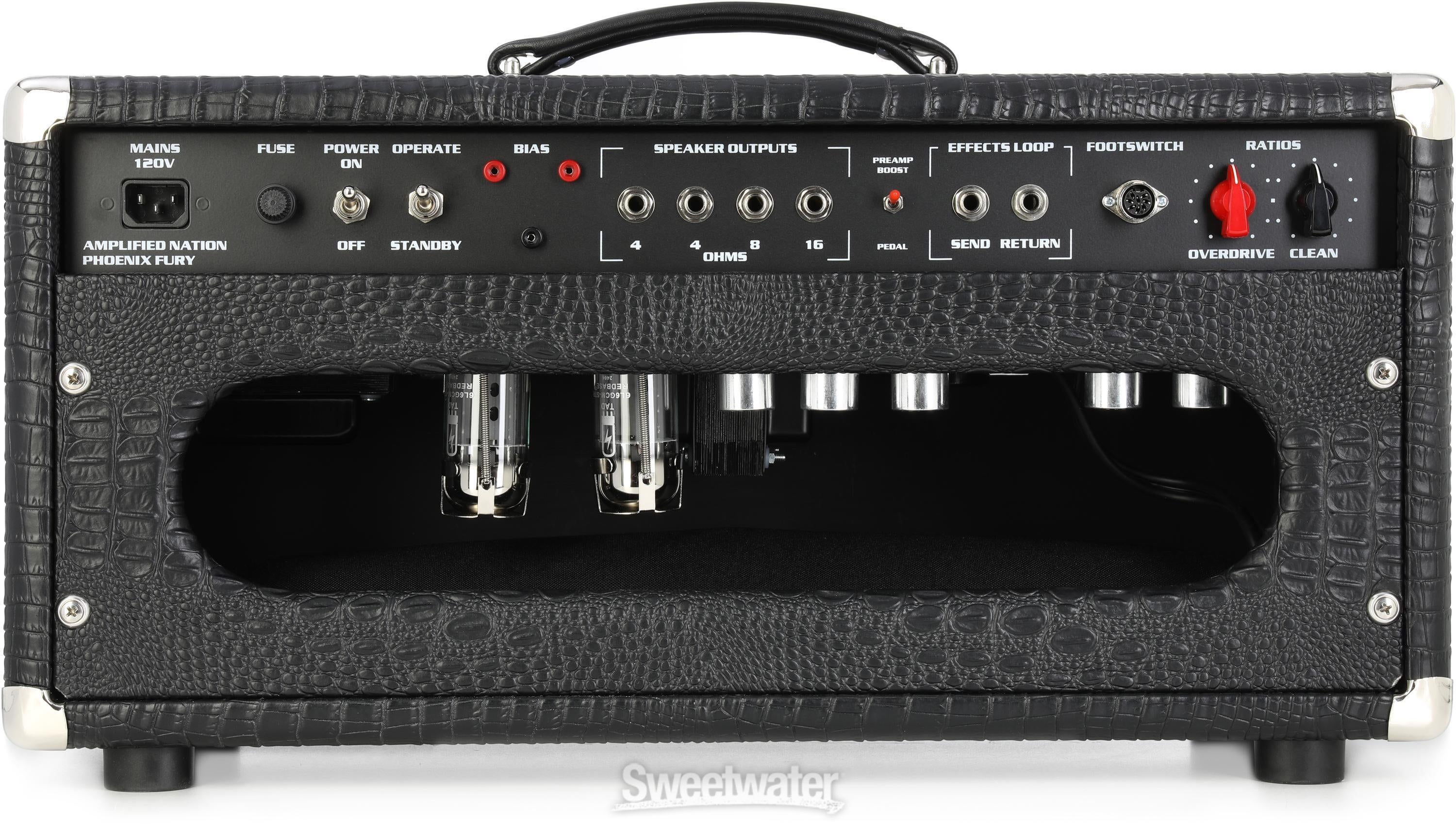 Amplified Nation Phoenix Fury 50-watt Tube Head - Black Crocodile