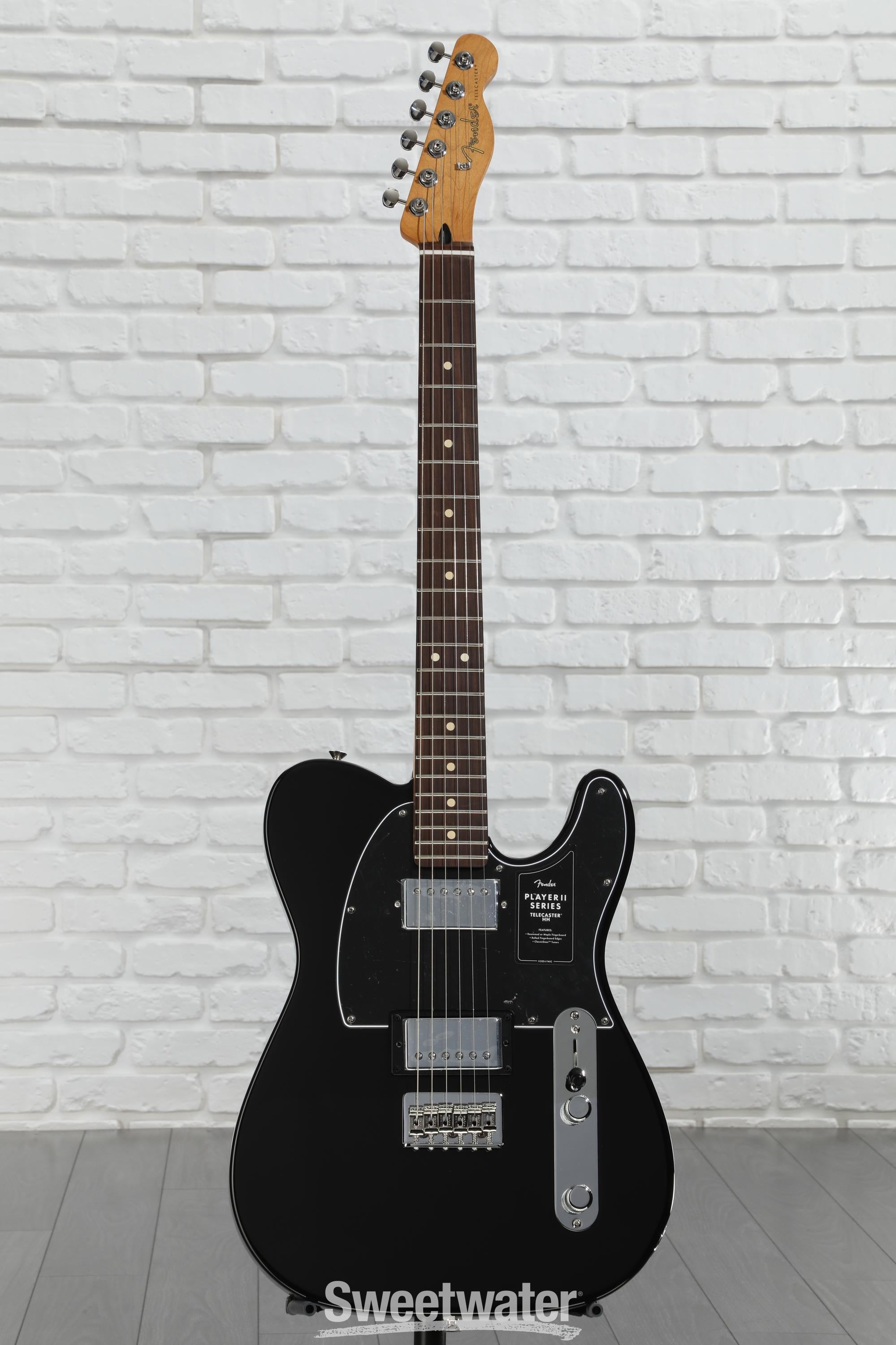 Fender Player II Telecaster HH Electric Guitar - Black with Rosewood Fingerboard
