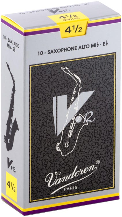 Rhythm Alto Saxophone Reeds for Alto Sax Strength 2.5; Box of 10