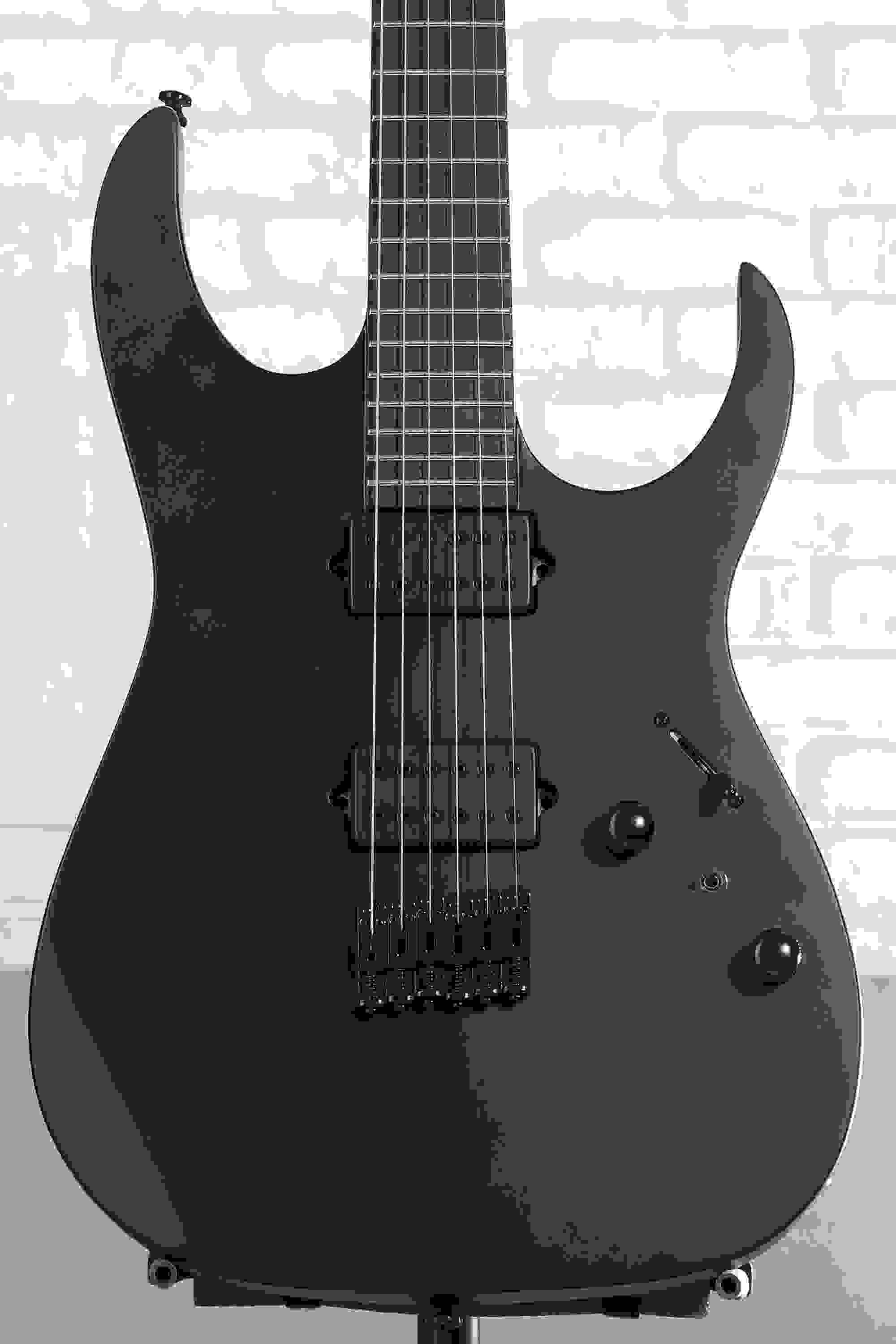 Ibanez RGRTB621 Iron Label Electric Guitar - Black Flat