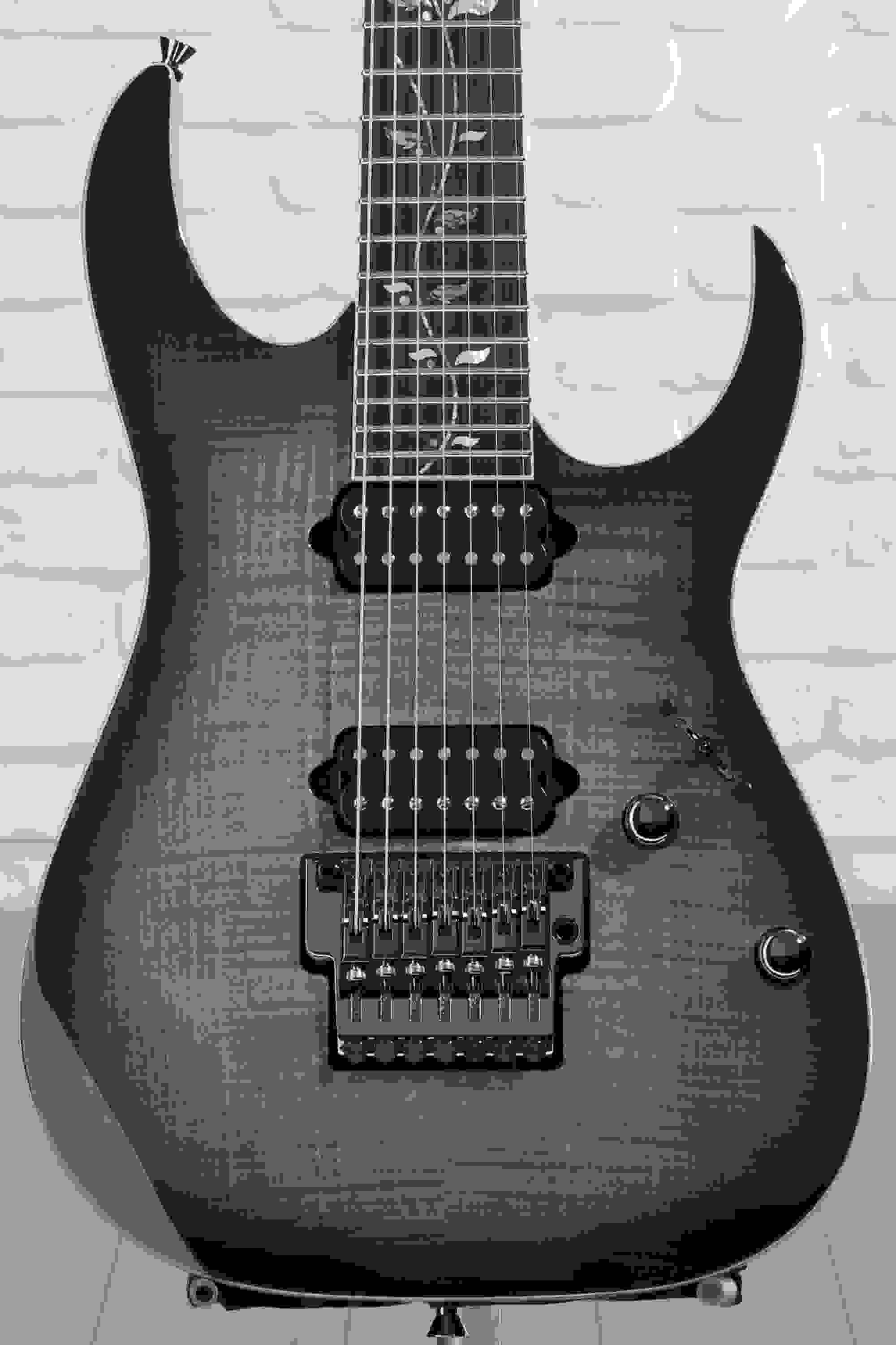 Ibanez J Custom RG8527 7-string Electric Guitar - Black Rutile