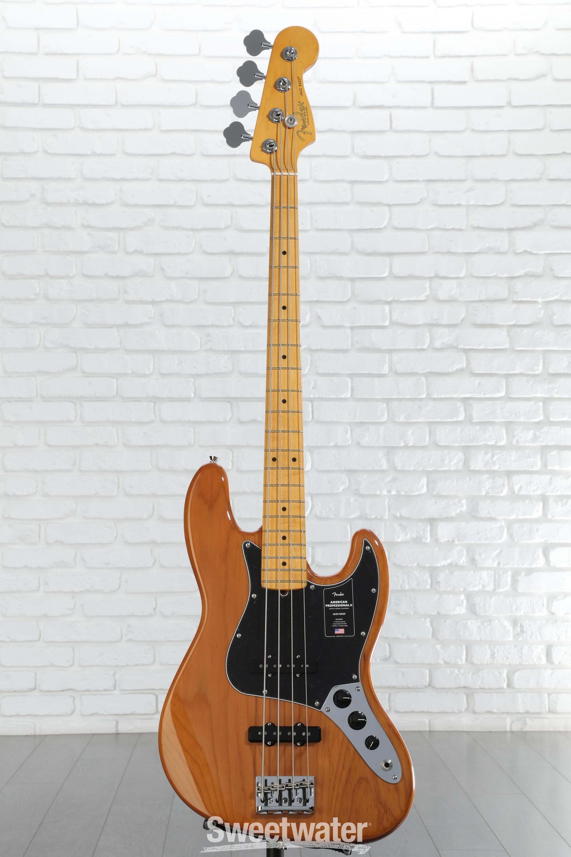 Fender American Professional II Jazz Bass Guitar - Natural