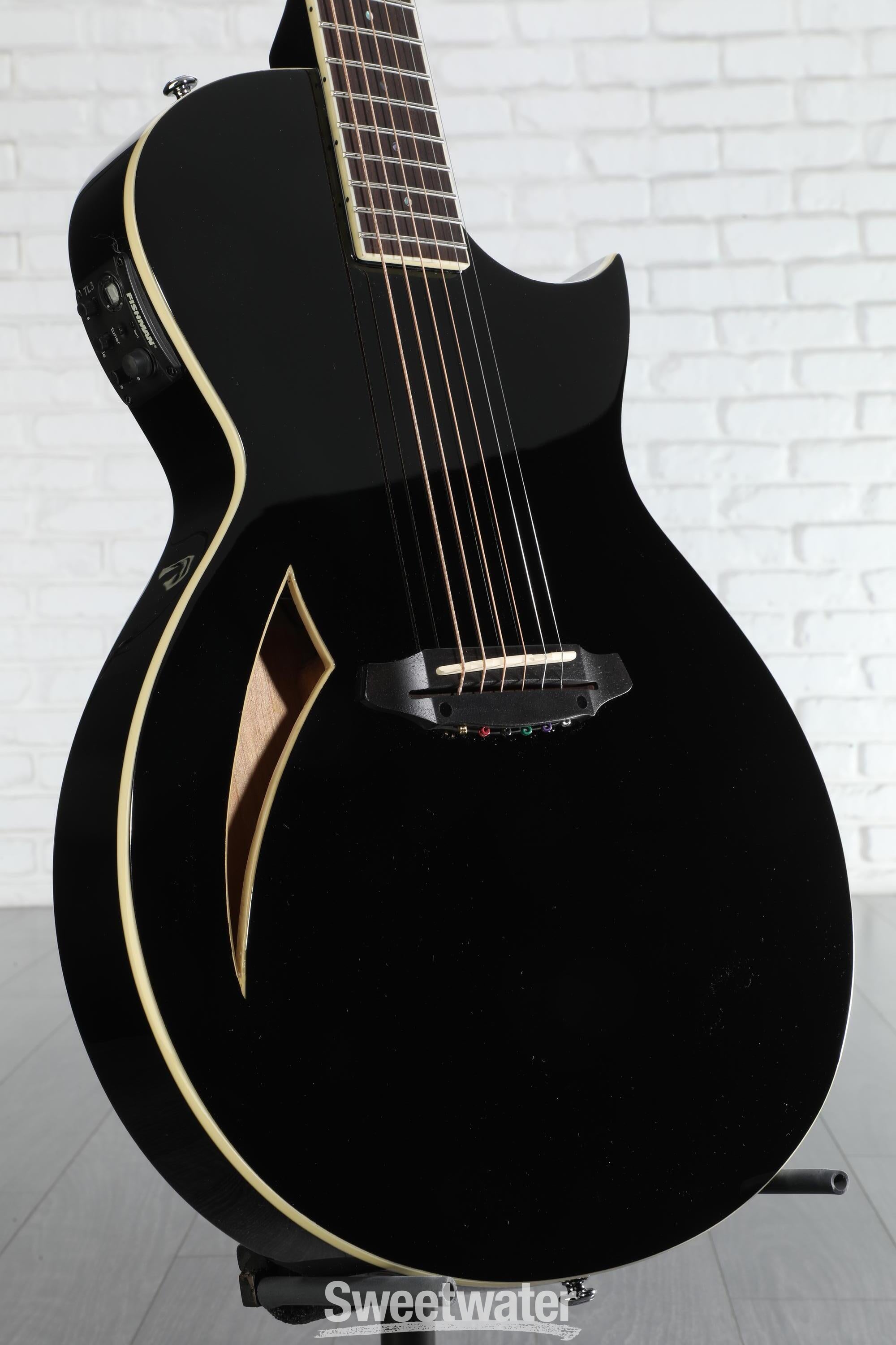 ESP LTD TL-6 Acoustic-electric Guitar - Black | Sweetwater