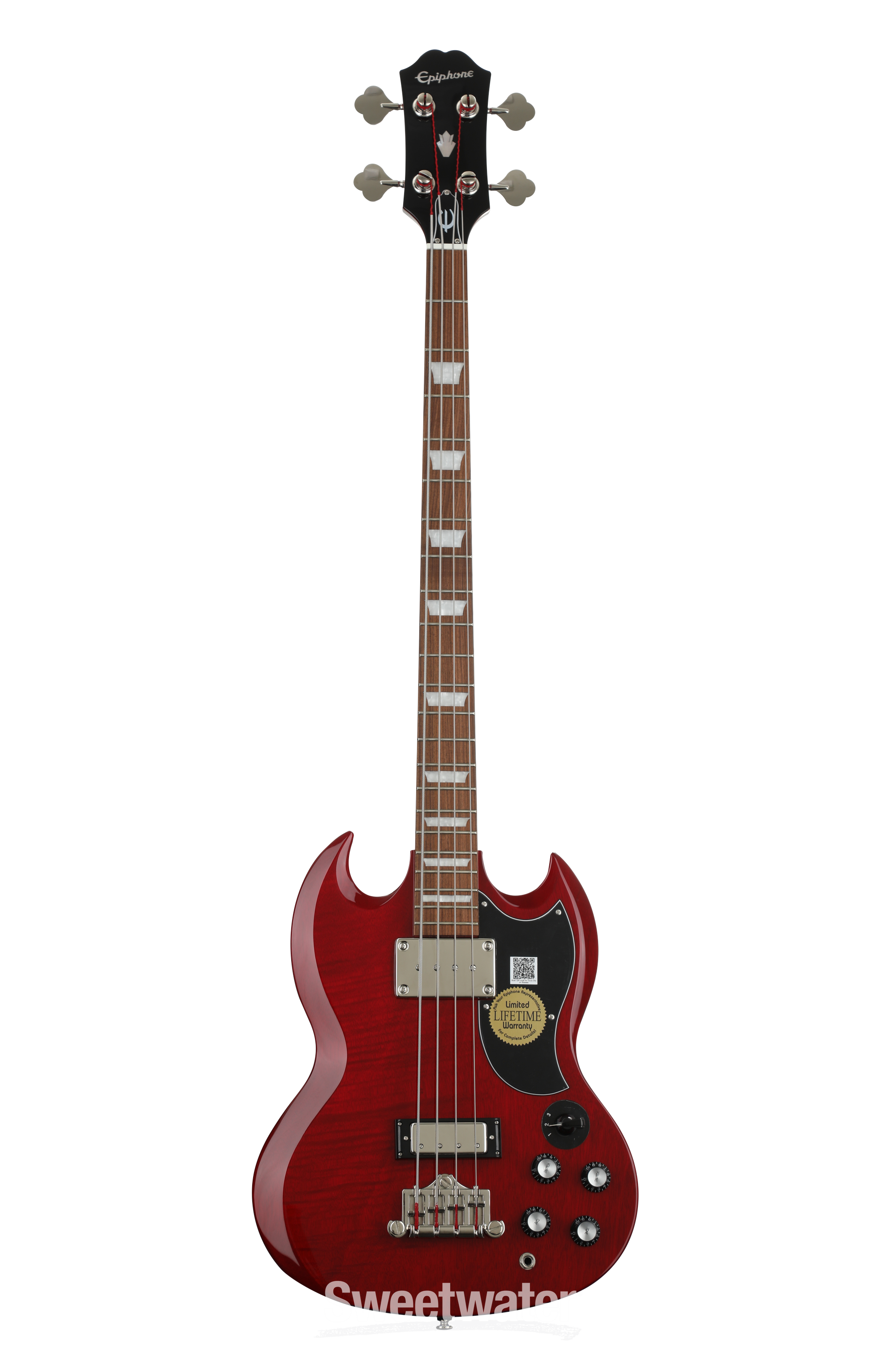 Epiphone EB-3 Bass Guitar - Cherry | Sweetwater