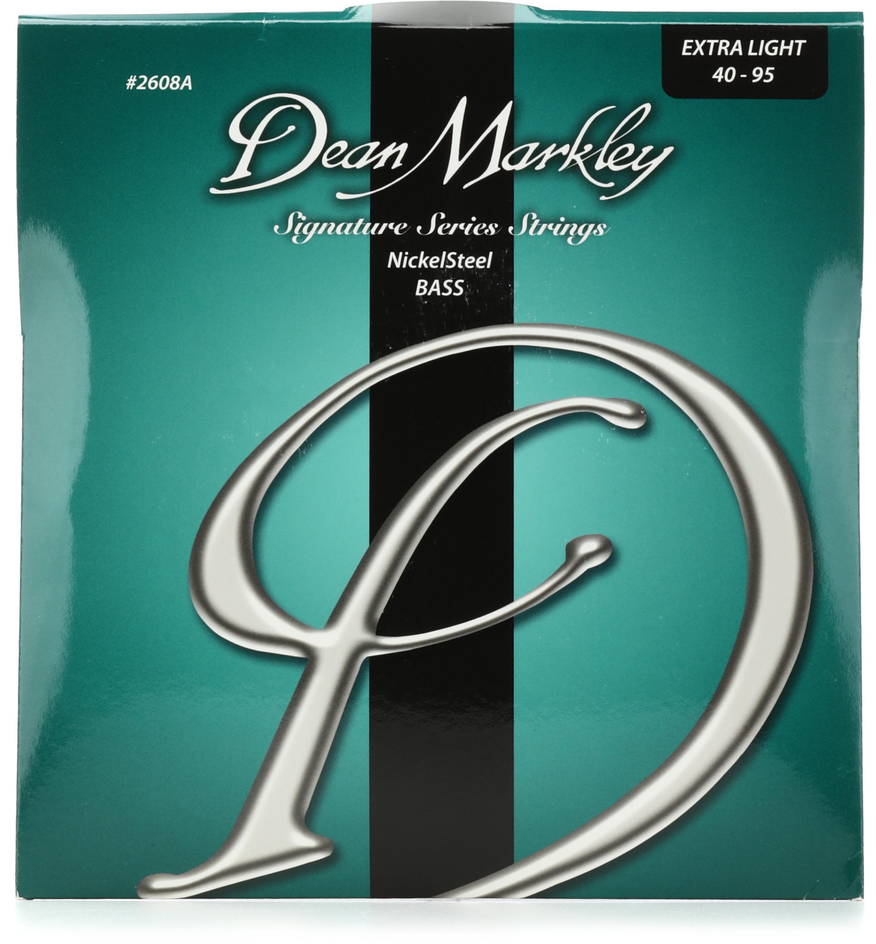 Bundled Item: Dean Markley NickelSteel Signature Series Bass Guitar Strings - Extra Light, 4-string, .040-.095
