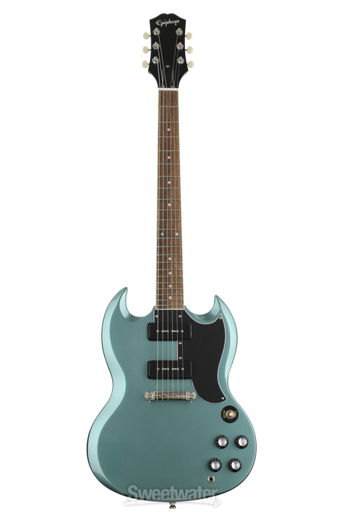 プレイテック SGタイプ エレキギター p90搭載 Epiphone SG Special P-90 Electric Guitar - Faded Pelham Blue