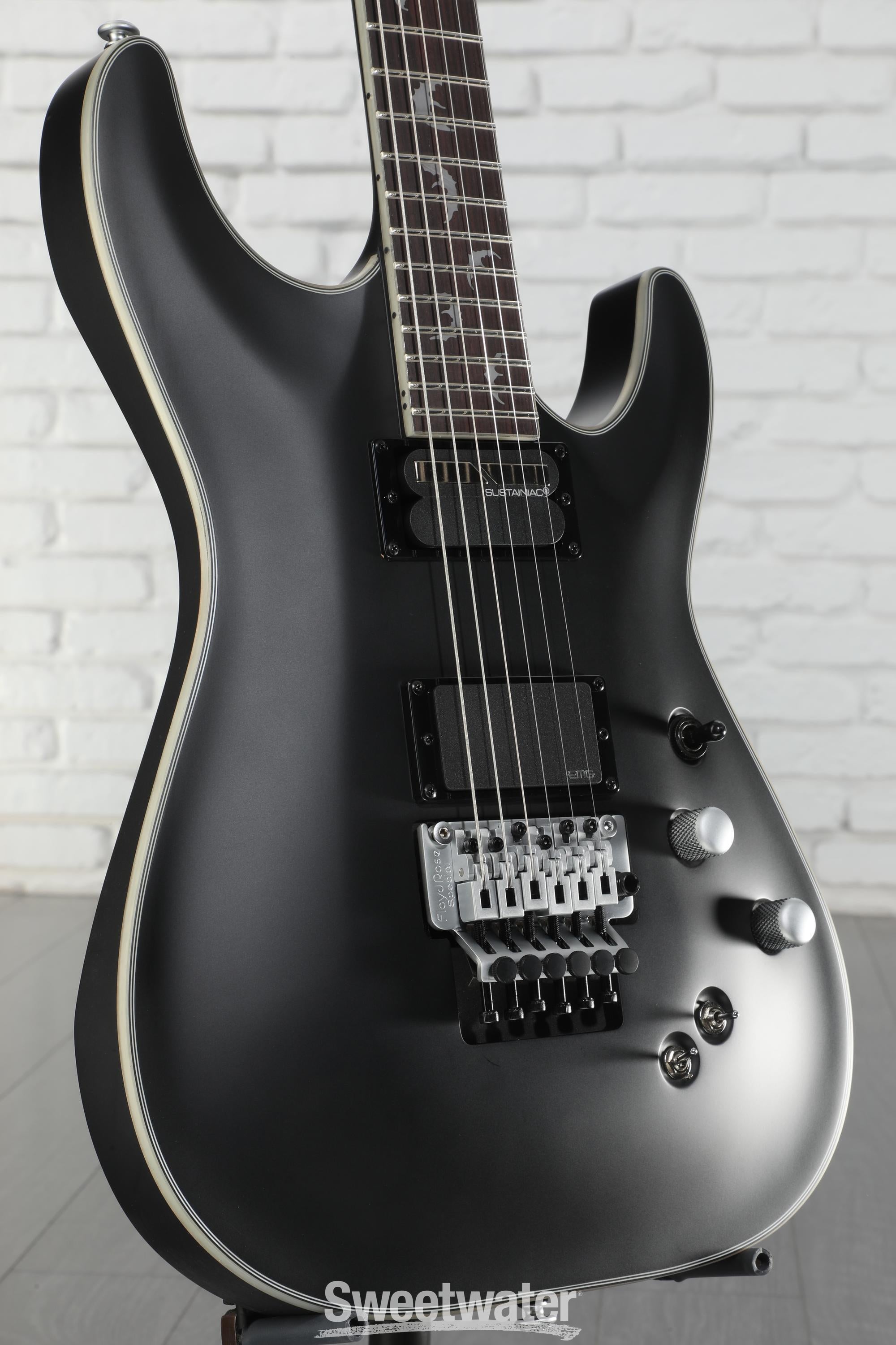 Schecter Damien Platinum 6 FR-S Electric Guitar - Satin Black