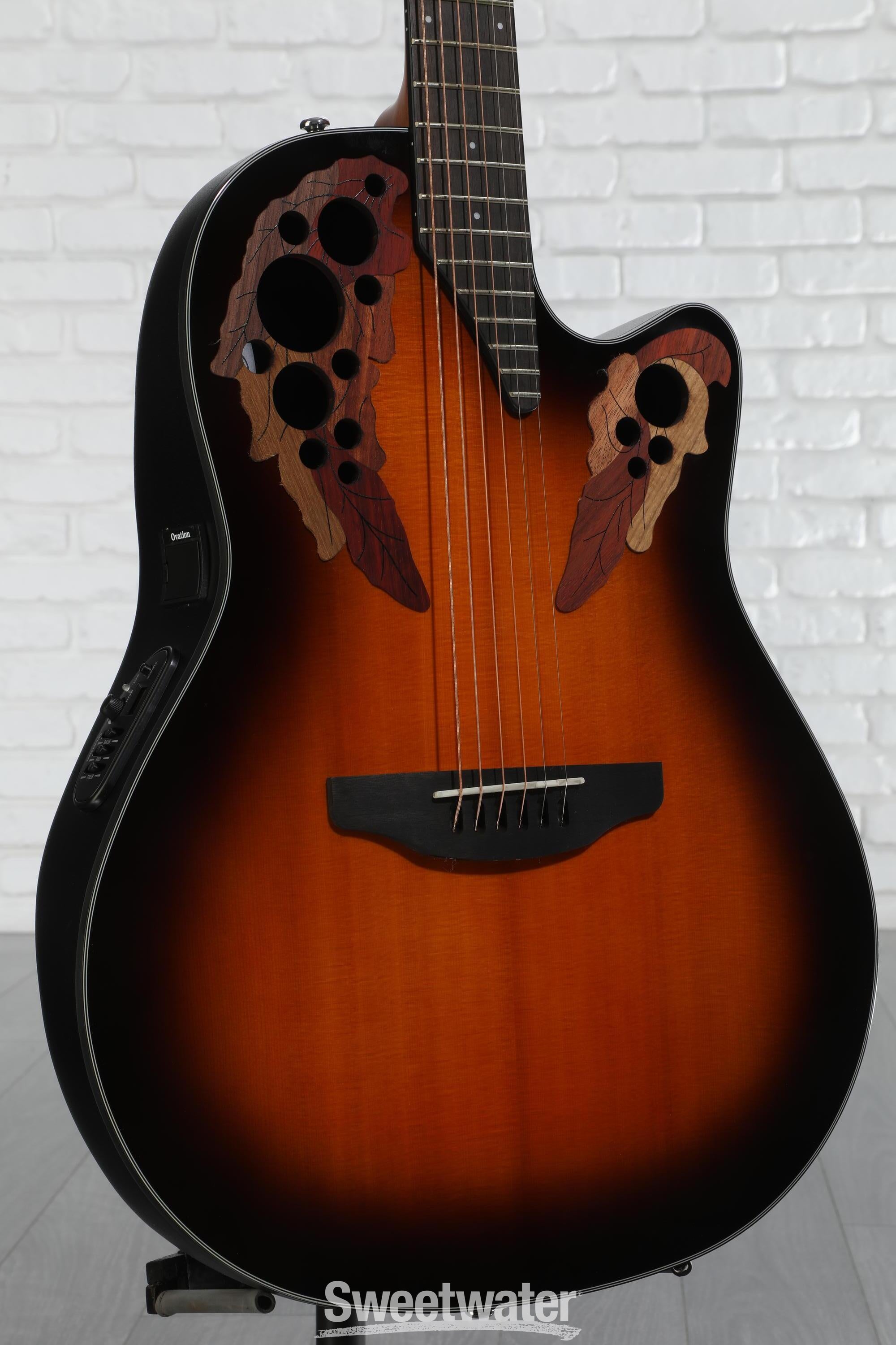 ⚫︎OVATION Celebrity Elite CE44-RBB Amazon.com: Ovation Celebrity Elite CE44-RBB Mid-Depth