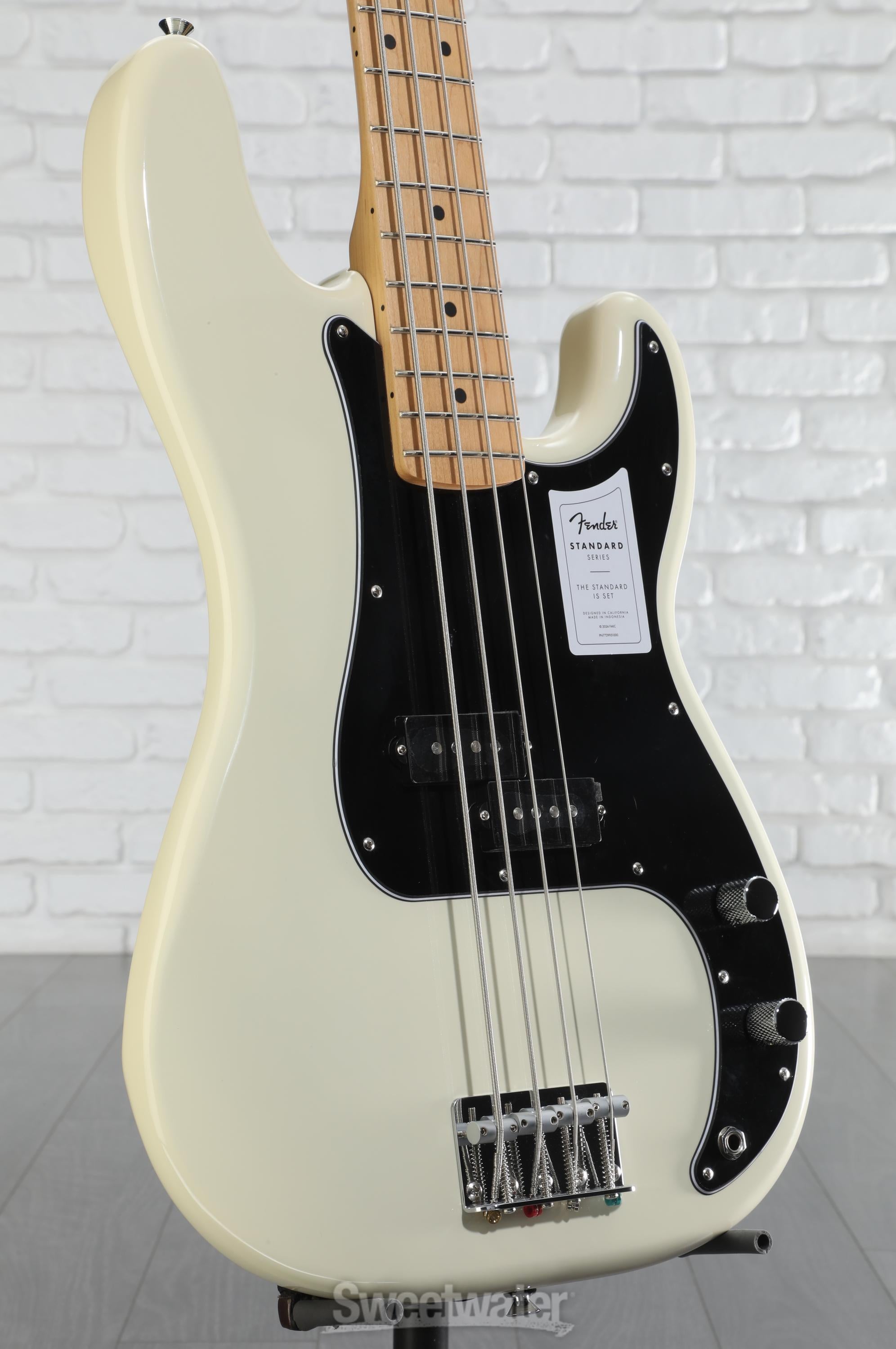 Fender Standard Precision Bass - Olympic White | Sweetwater