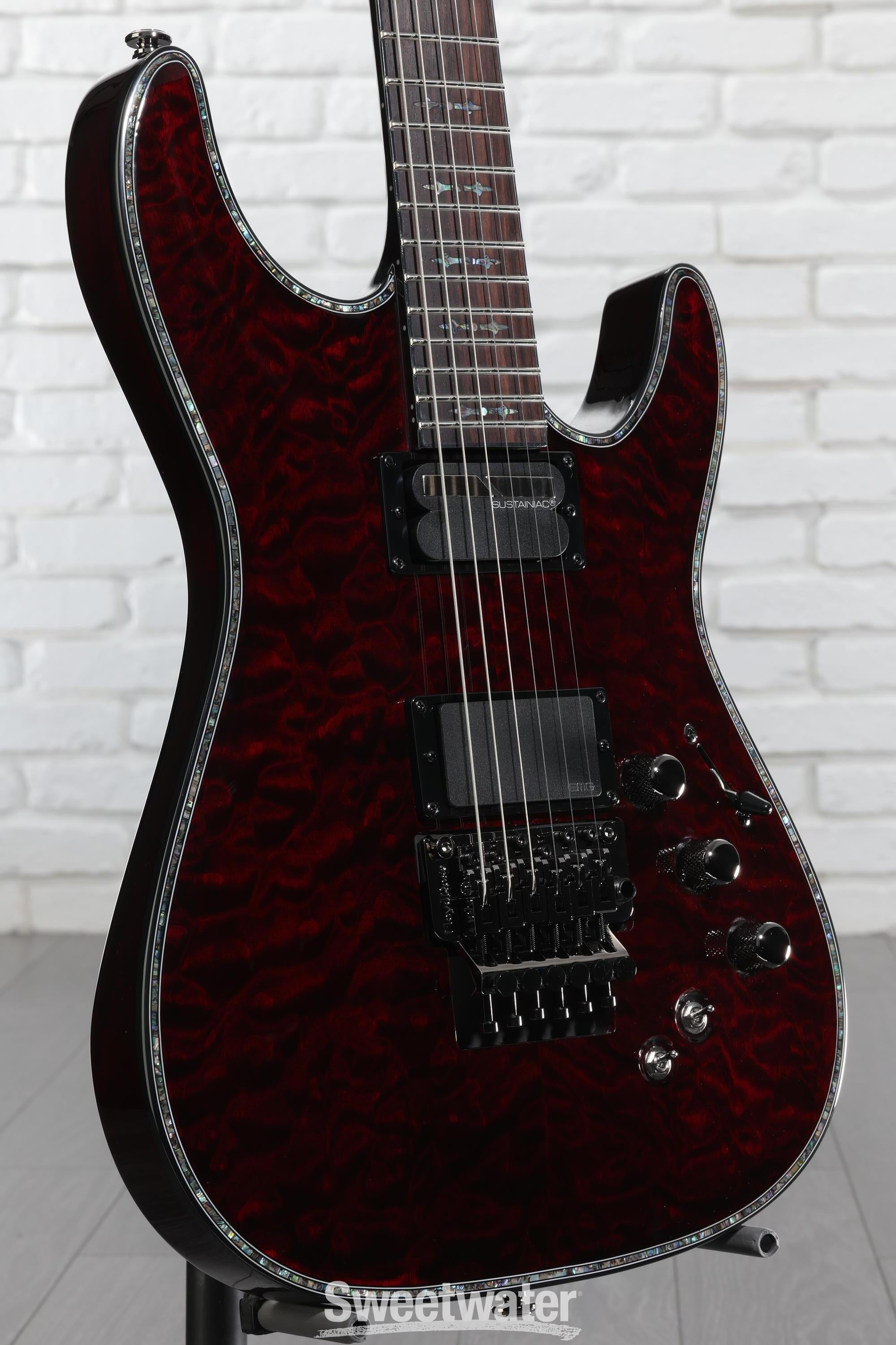 Schecter Hellraiser C-1 FR-S Electric Guitar - Black Cherry