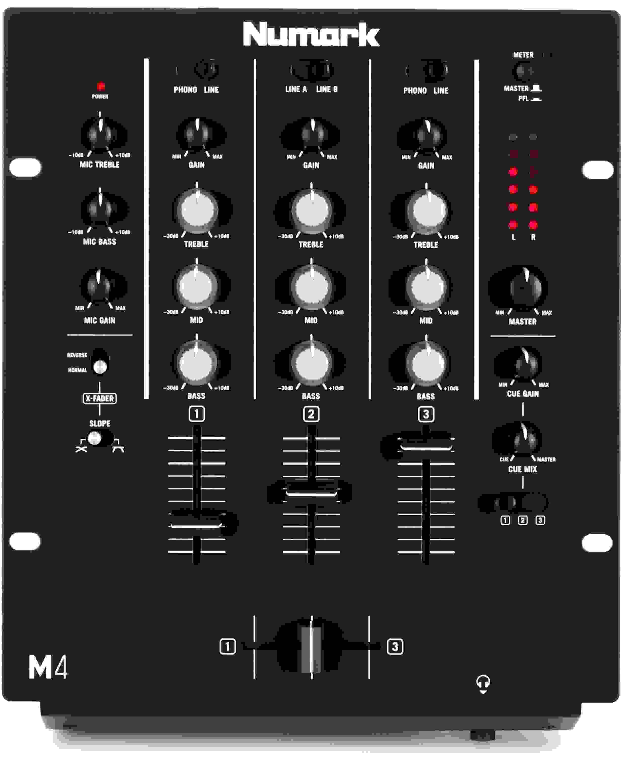 Numark M4 Scratch Mixer 3-channel DJ Mixer | Sweetwater