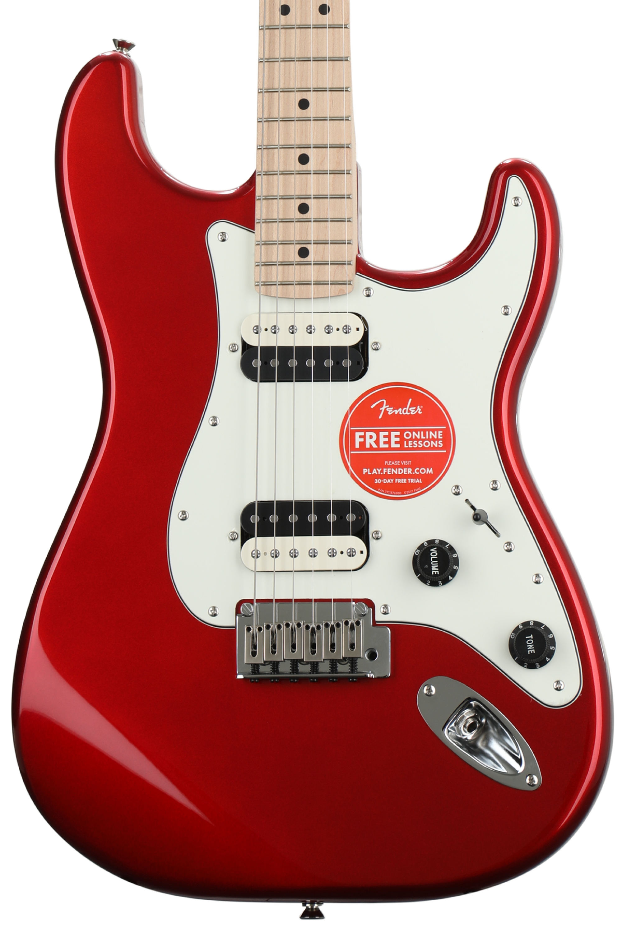 Squier Contemporary Stratocaster HH - Dark Metallic Red | Sweetwater