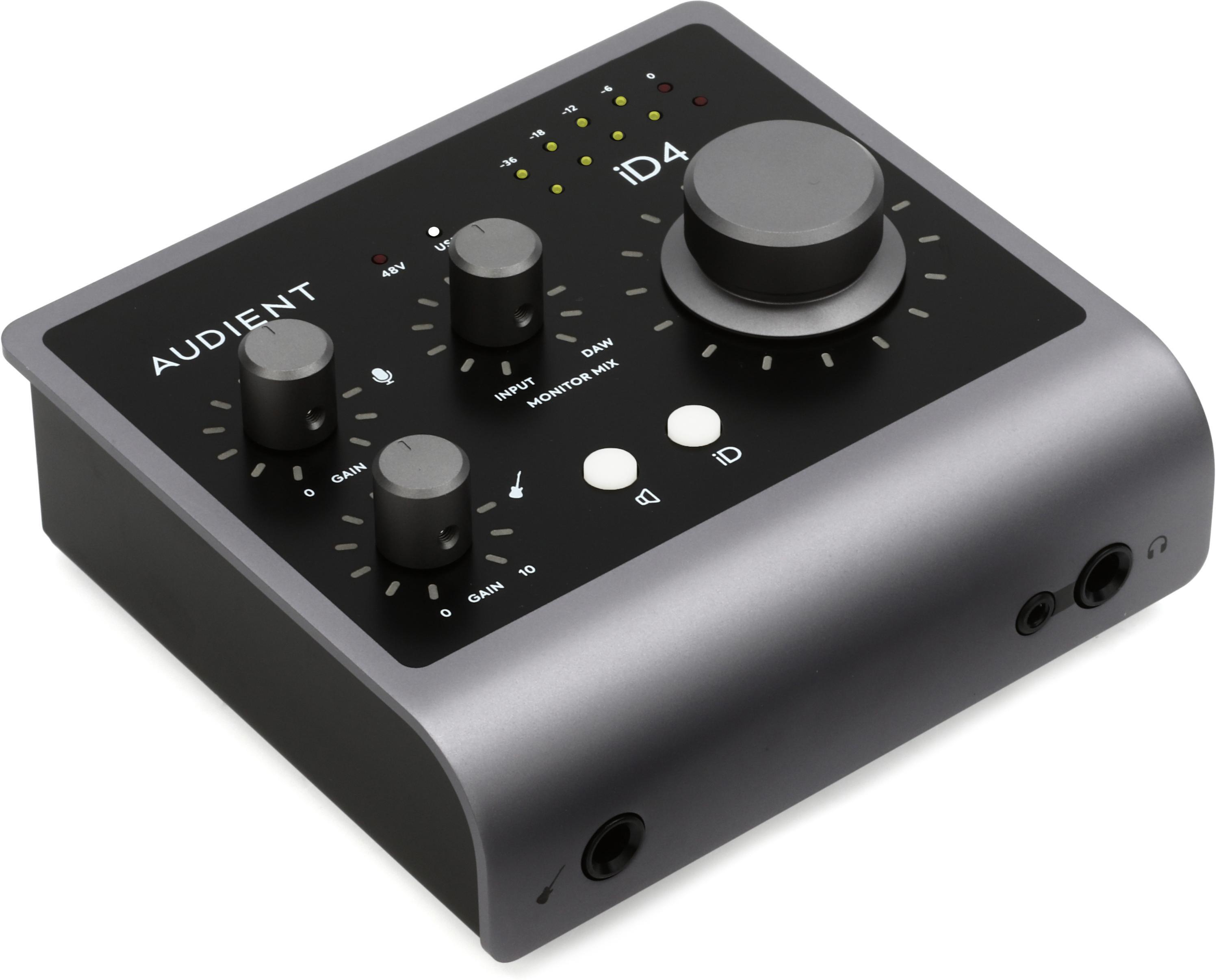 Audient iD4 MKII USB-C Audio Interface and Headphones | Sweetwater