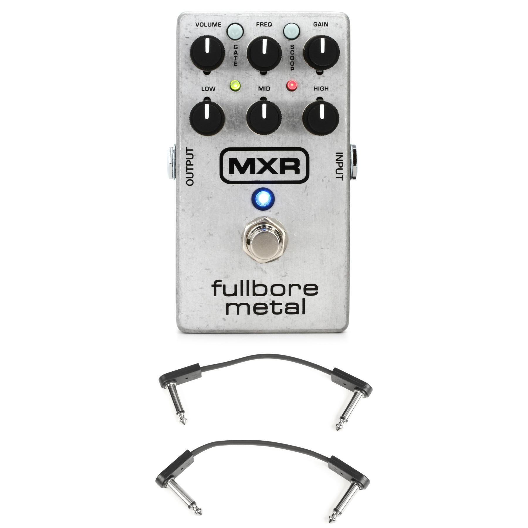 MXR M116 Fullbore Metal Distortion Pedal with EBS Patch Cables | Sweetwater