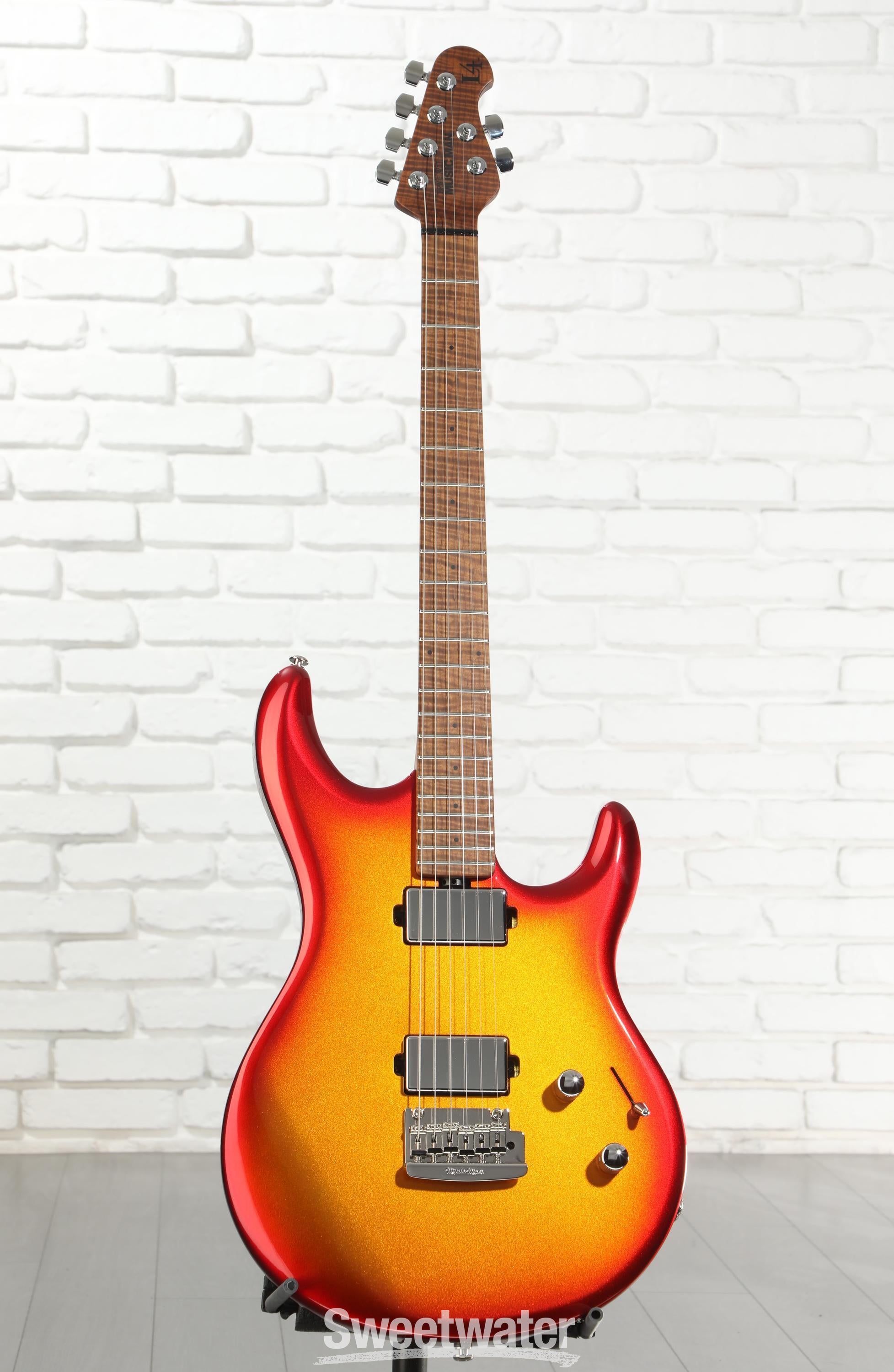 Ernie Ball Music Man Luke 4 HH Electric Guitar - Fireball with