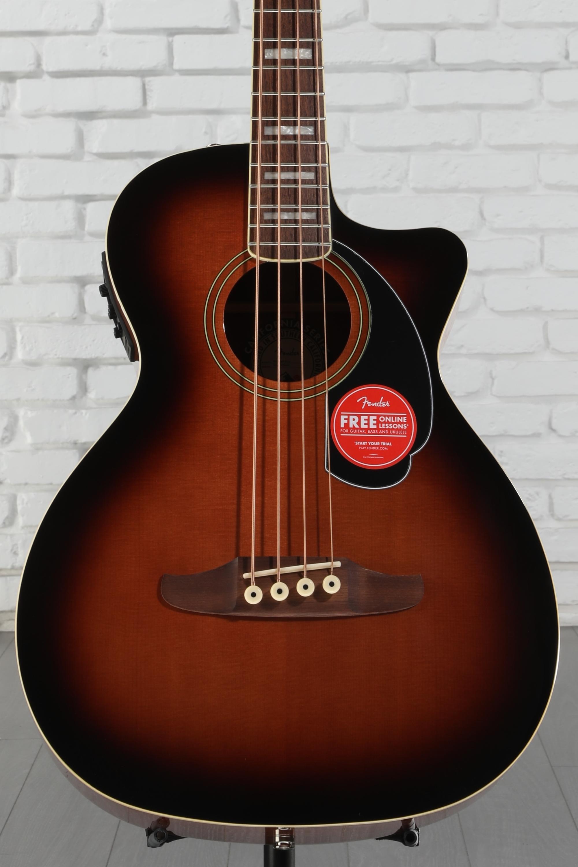 アコースティックベース　FENDER KINGMAN Amazon.com: Fender Acoustic Bass Guitar, 4-String, Kingman