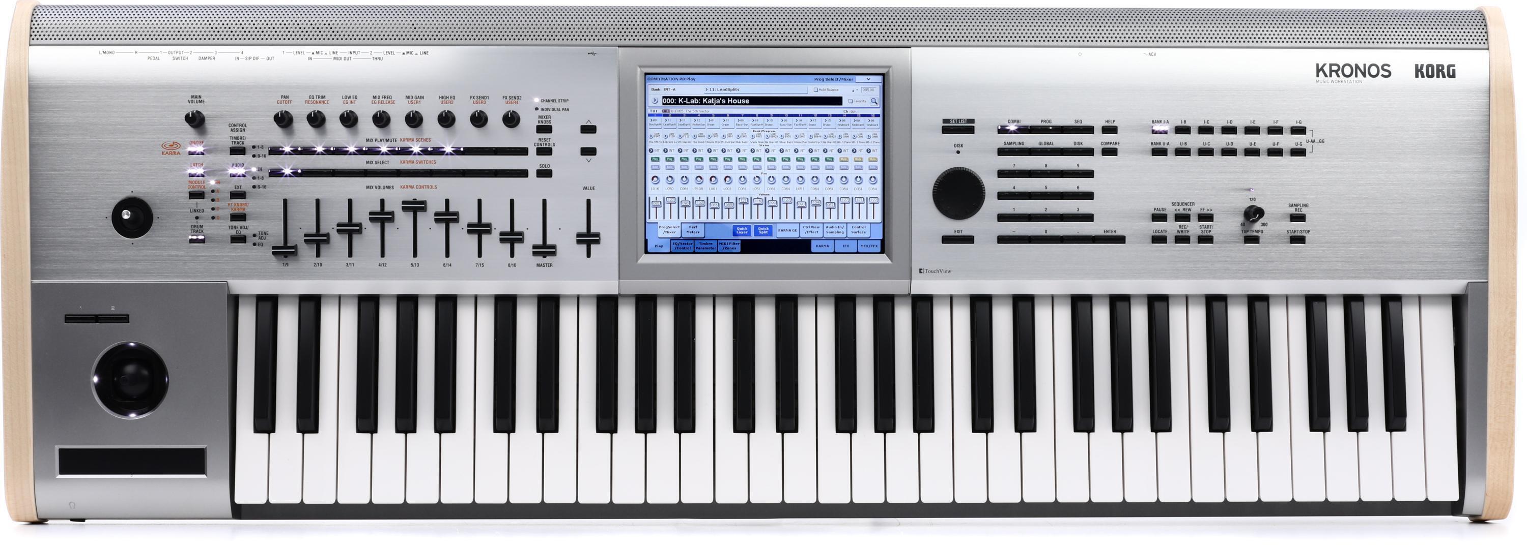 Korg Kronos 61-key Titanium Limited Edition Workstation with Korg Kronos 61-key Titanium Limited Edition Workstation with