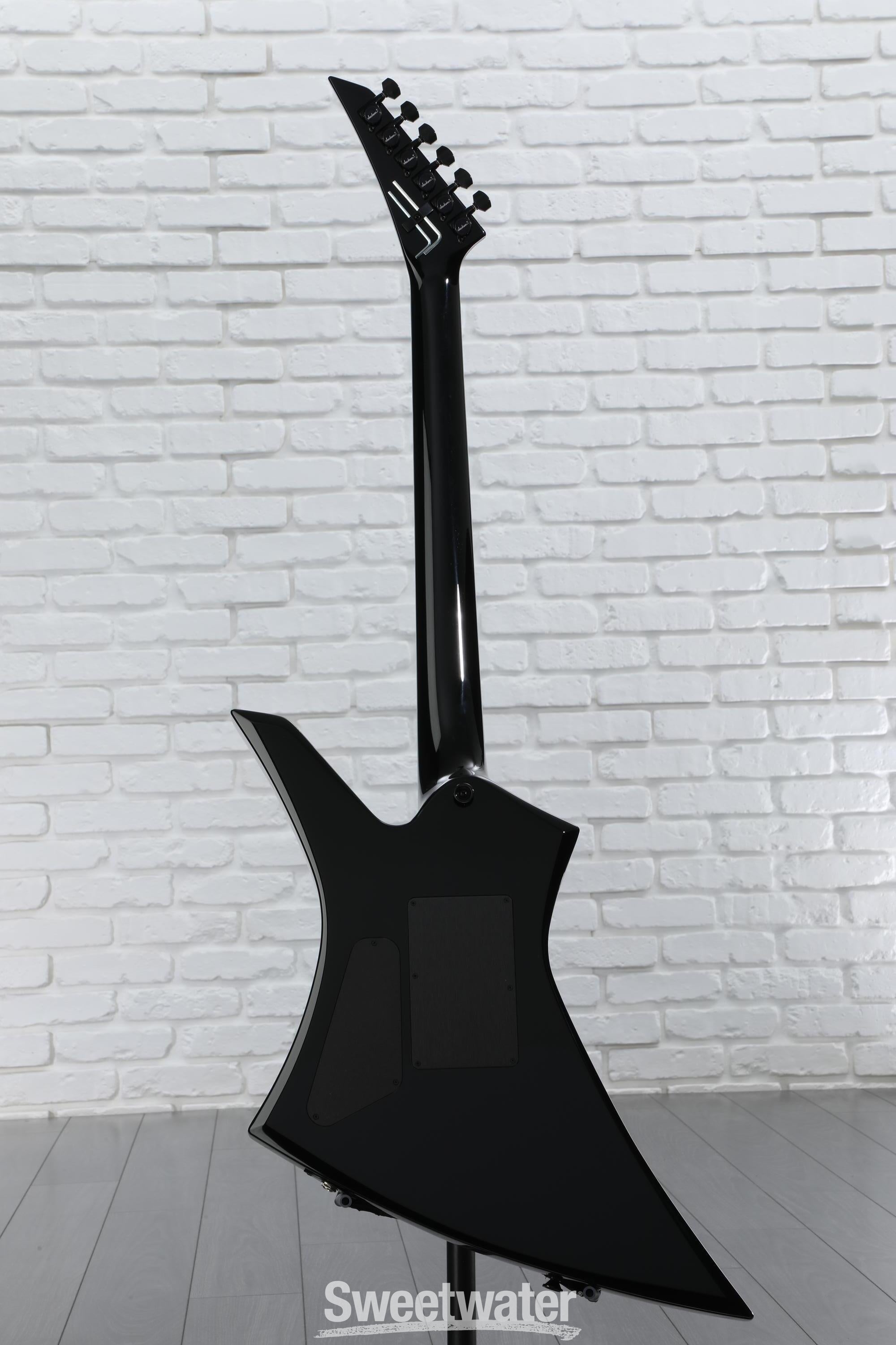 ギター Jackson USA KE-2F Jackson USA Select Kelly KE2 Electric Guitar - Gloss Black