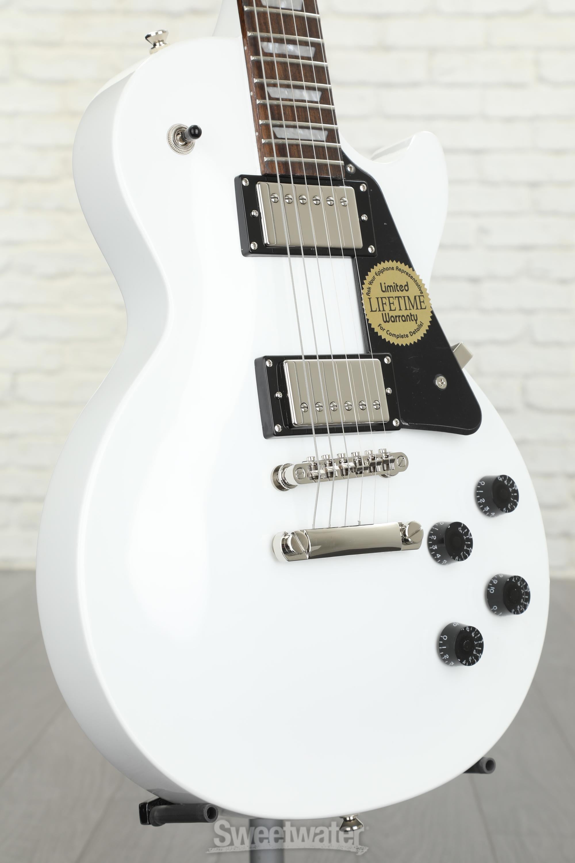 Epiphone Les Paul Studio Electric Guitar - Alpine White | Sweetwater