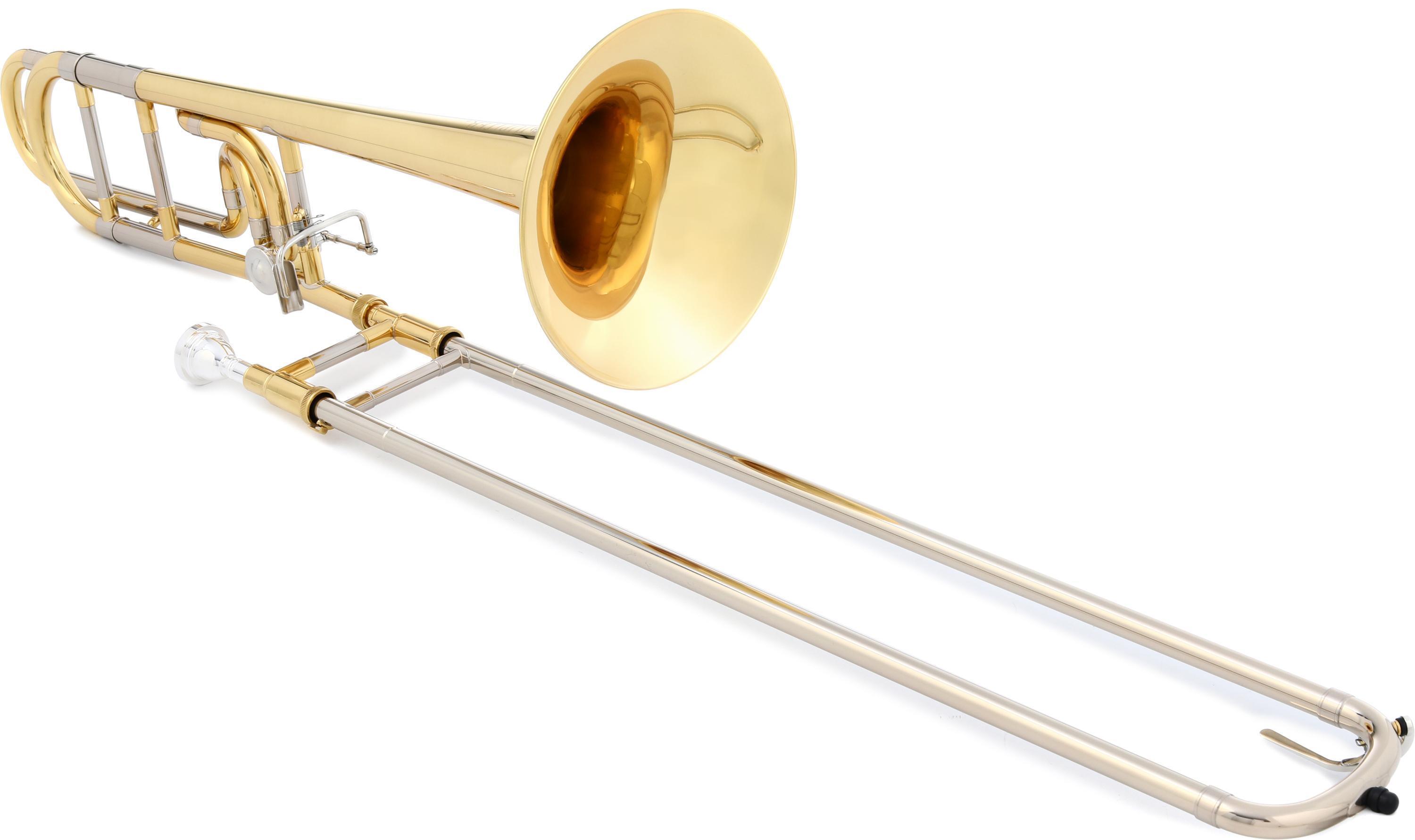 Jupiter JTB1150FO Intermediate Trombone - Red Brass Bell - F Attachment -  Clear Lacquer