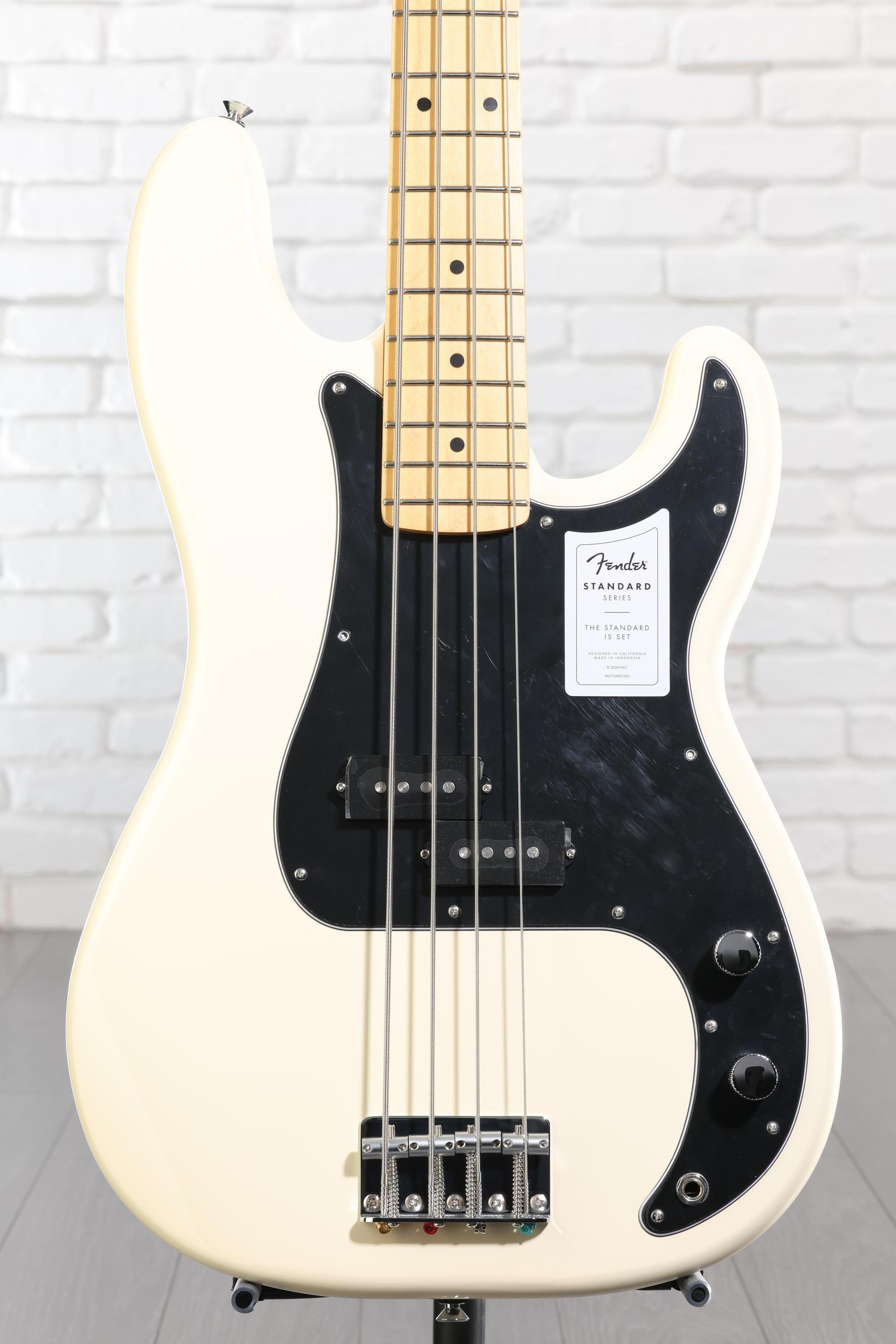 Fender Precision Bass ホワイト Amazon.com: Fender Standard Precision Bass - Olympic White