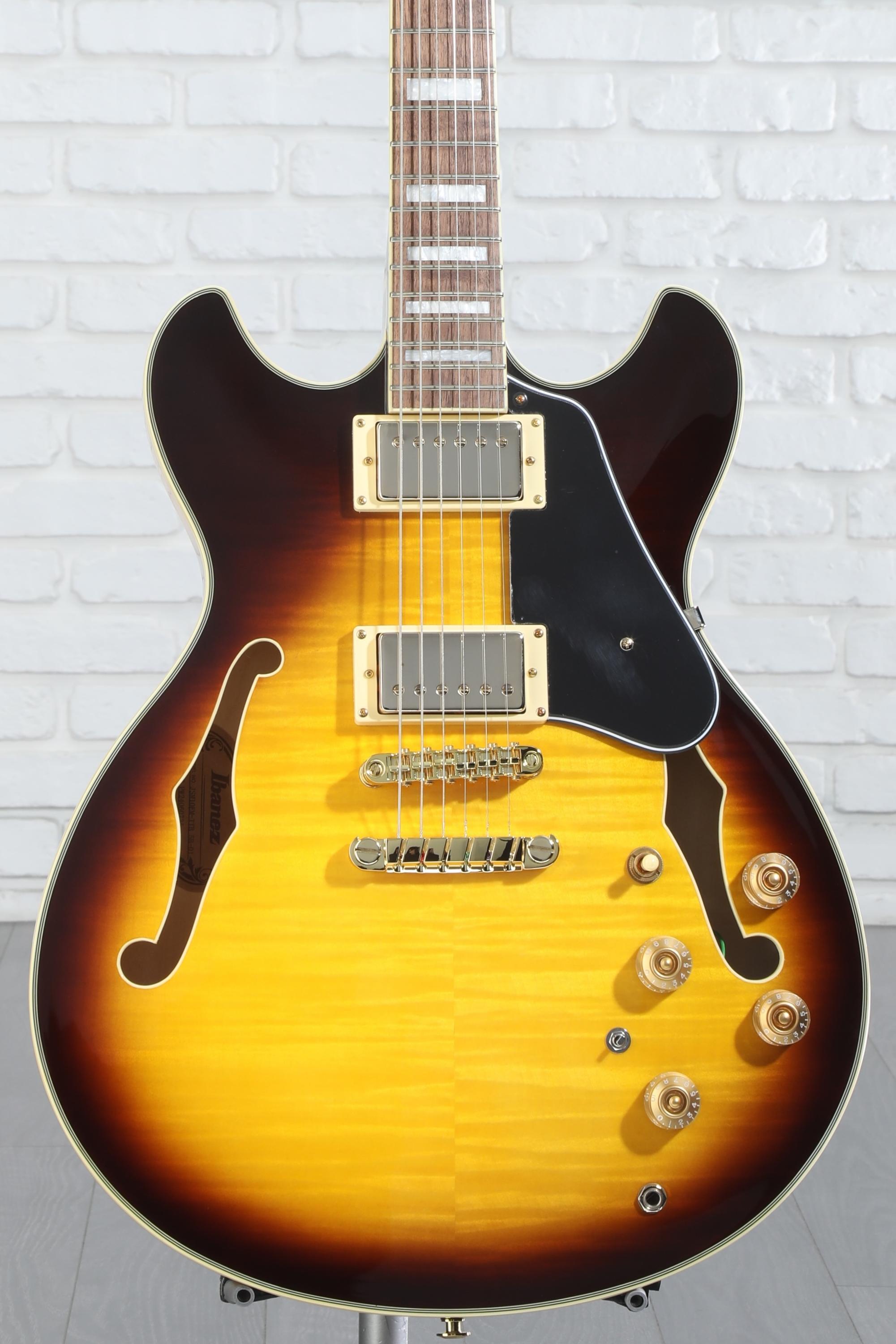 ギター Ibanez TSmini Soul Power Instruments mod Ibanez John Scofield Signature Electric Guitar Two-tone