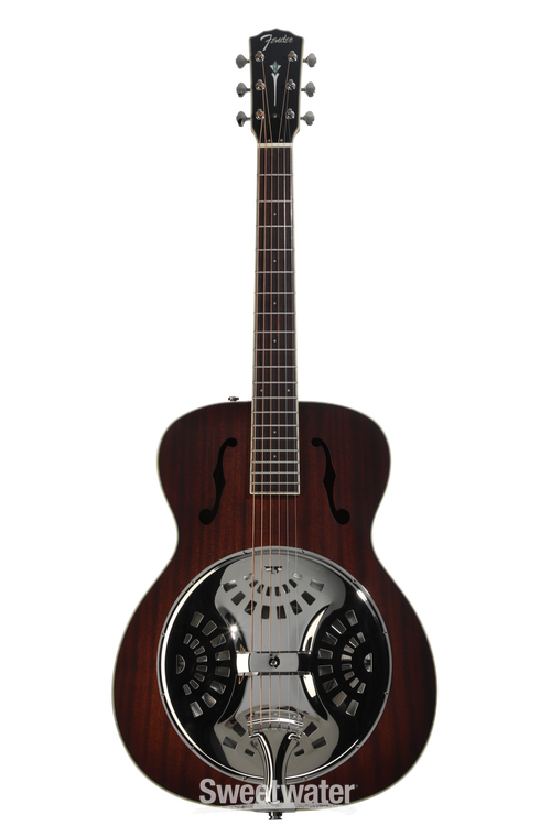 Fender PR-180E Acoustic-electric Resonator Guitar - Aged Cognac