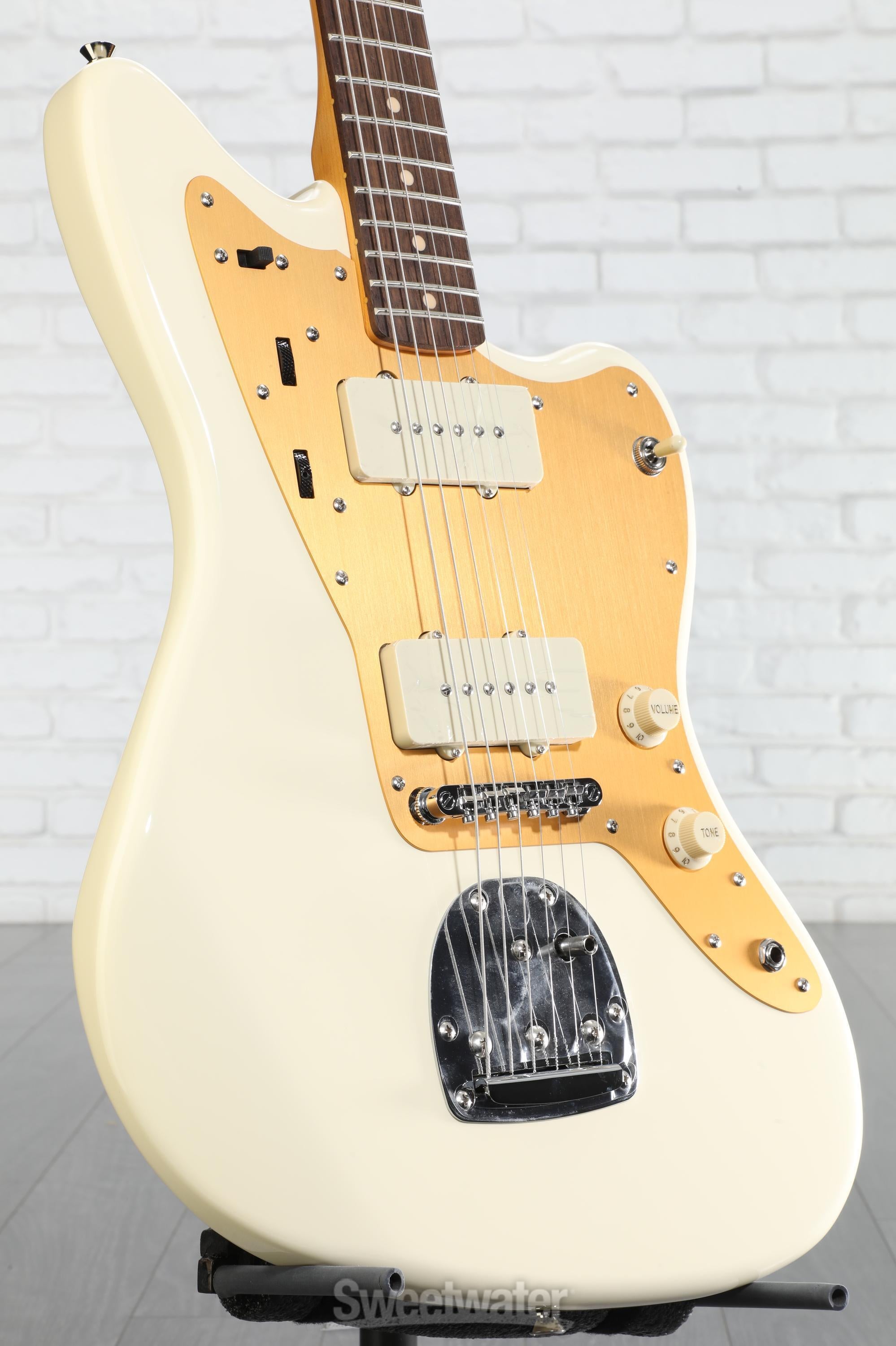Squier J Mascis Signature Jazzmaster - Vintage White with Indian
