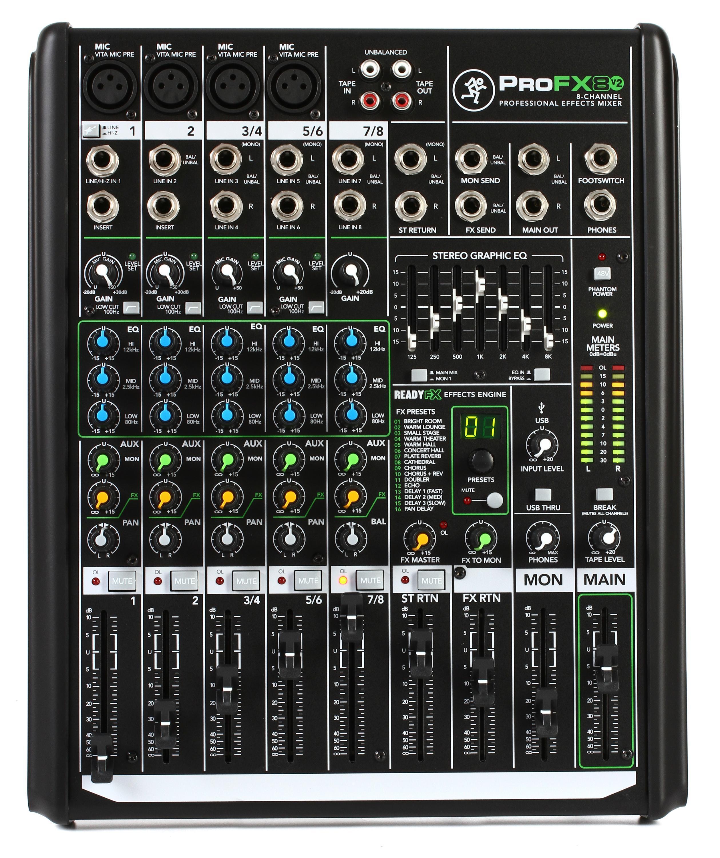 Mackie ProFX8v2 8-channel Mixer with USB and Effects Reviews