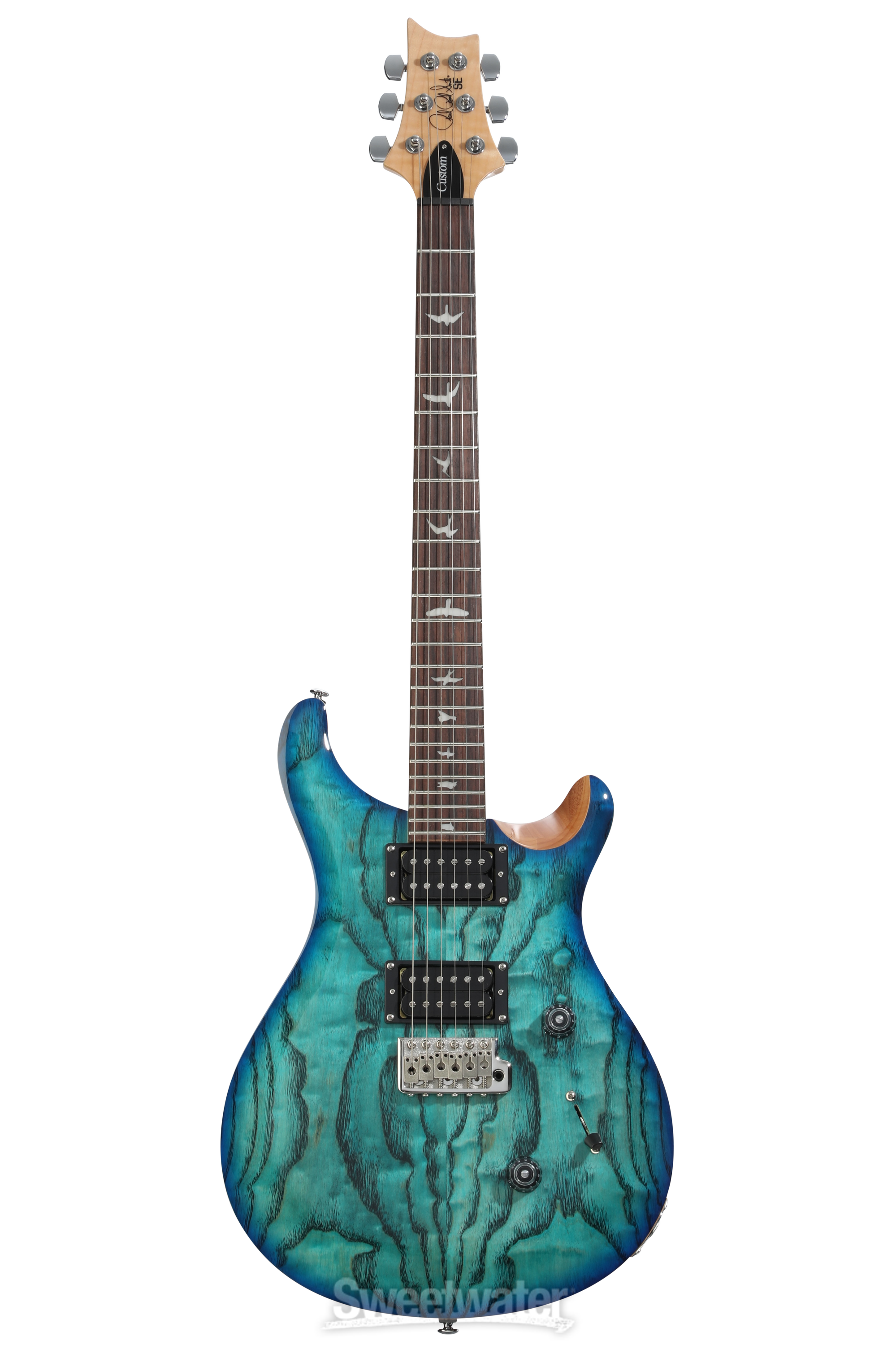 PRS SE Custom 24 Exotic Electric Guitar - Lake Blue | Sweetwater