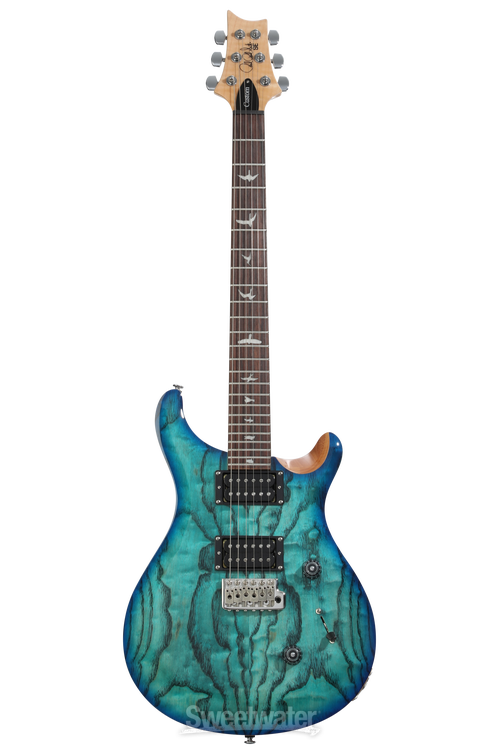 PRS SE Custom 24 Exotic Electric Guitar - Lake Blue | Sweetwater