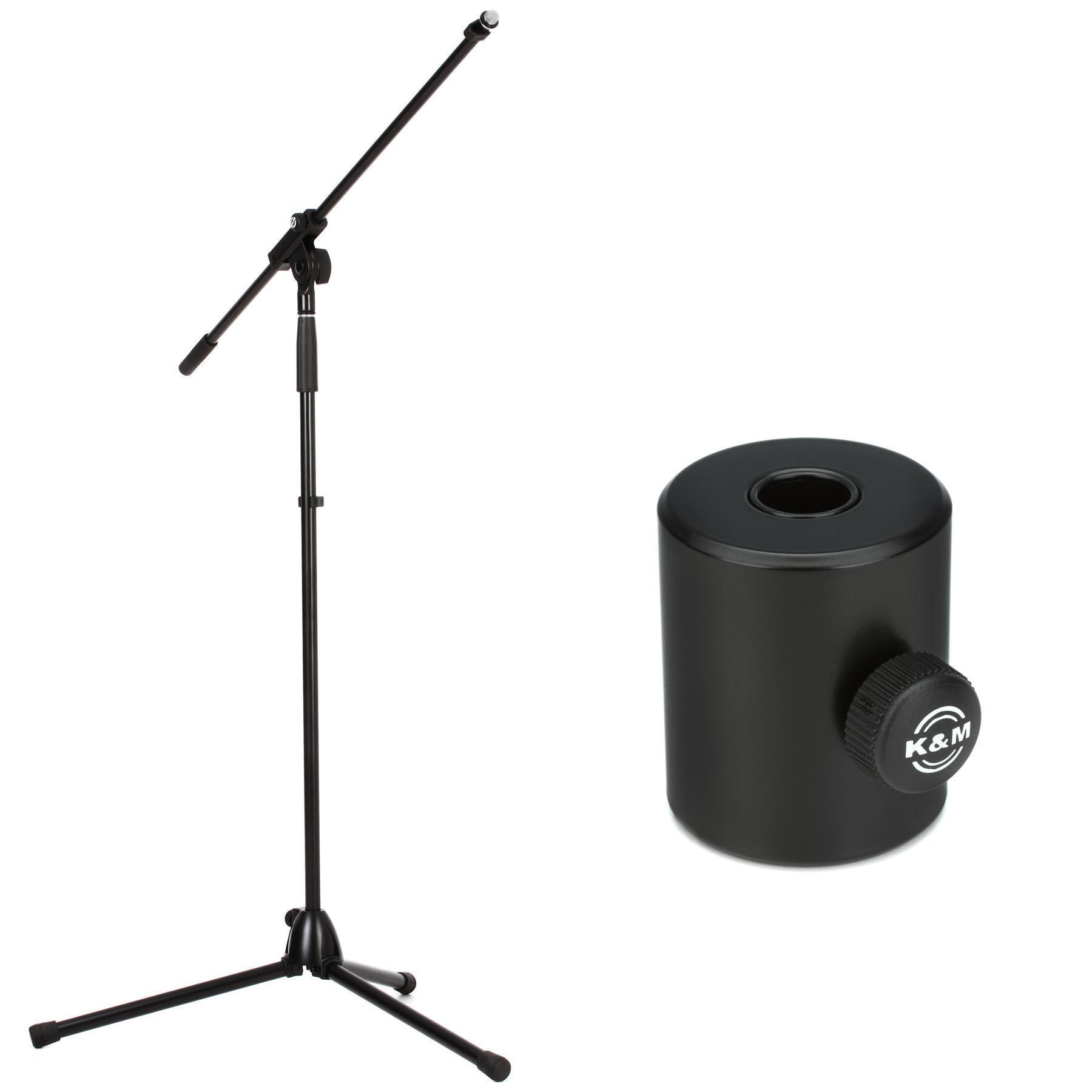 K&M 21070 Microphone Stand and Counterweight | Sweetwater